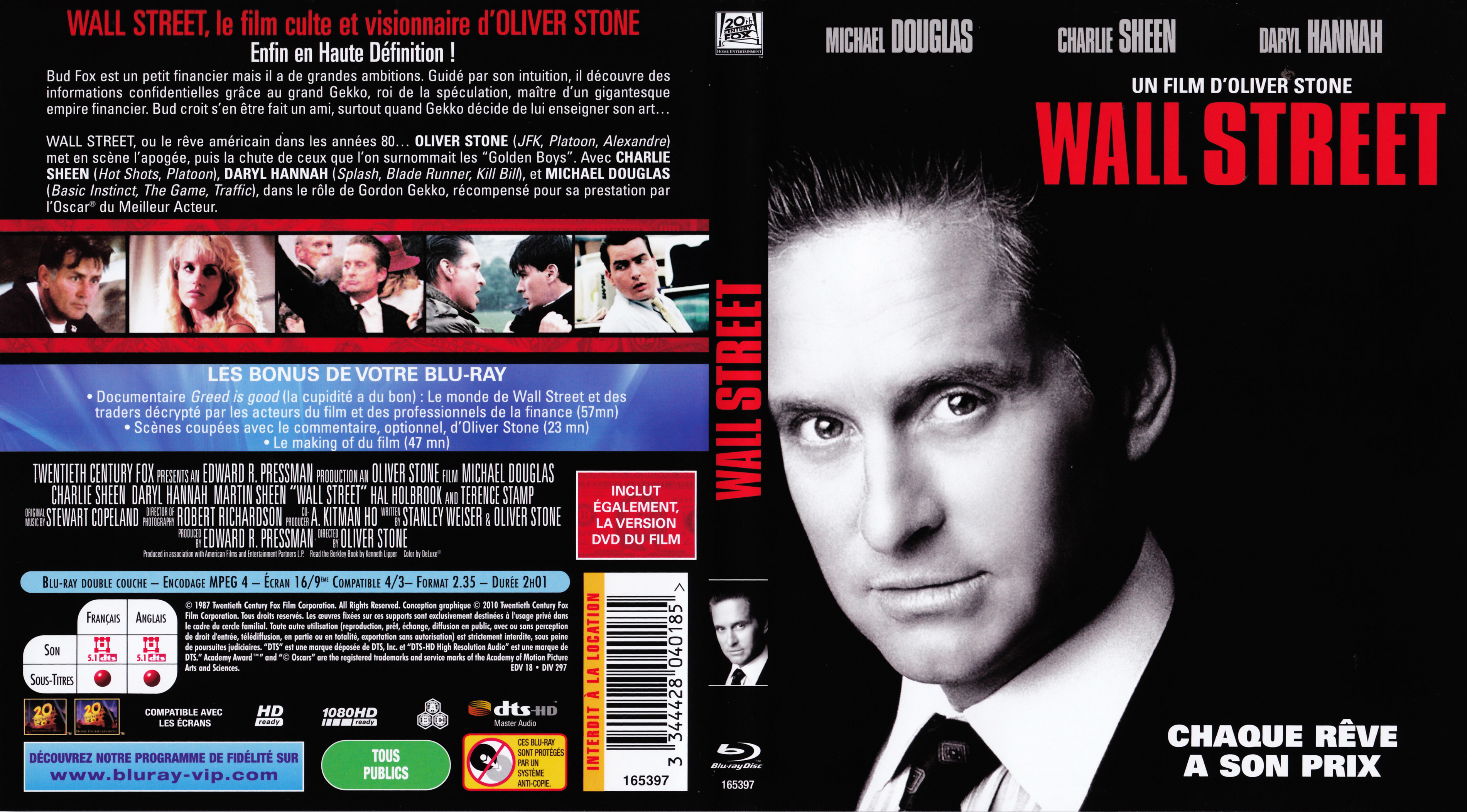 Jaquette DVD Wall street (BLU-RAY)