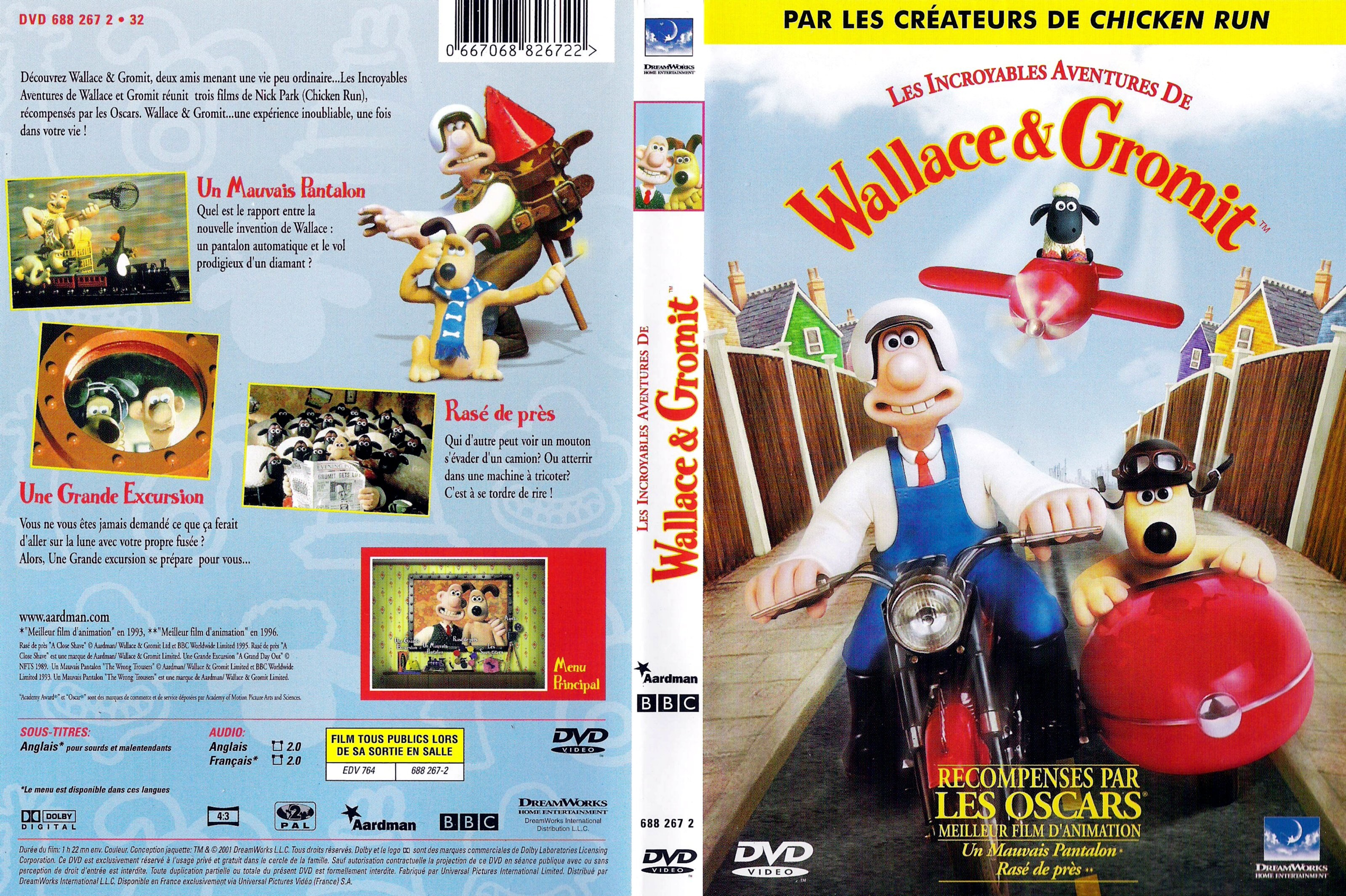 Jaquette DVD Wallace et Gromit