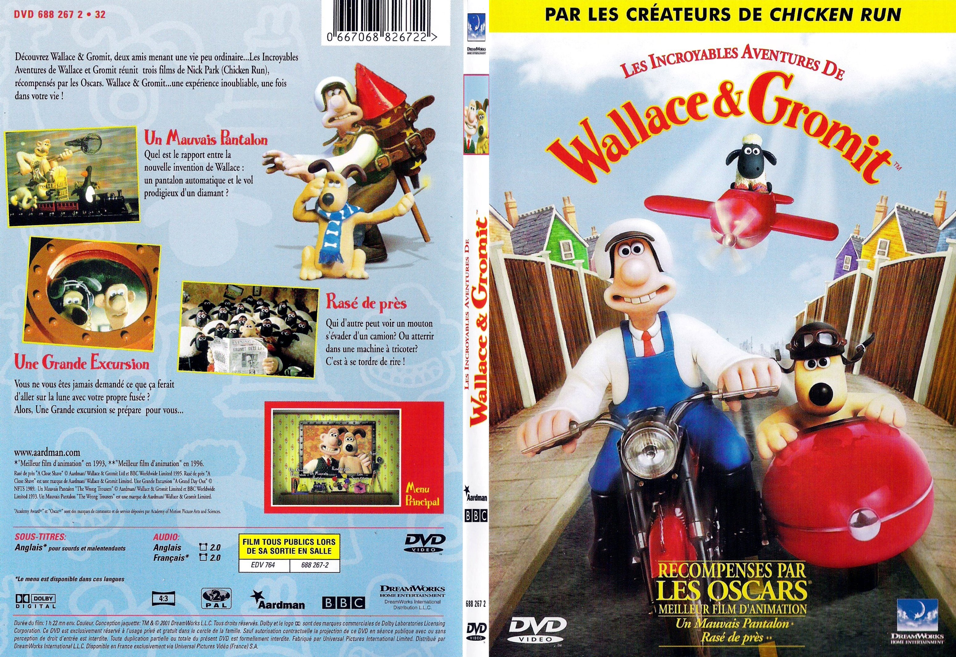 Jaquette DVD Wallace et Gromit - SLIM