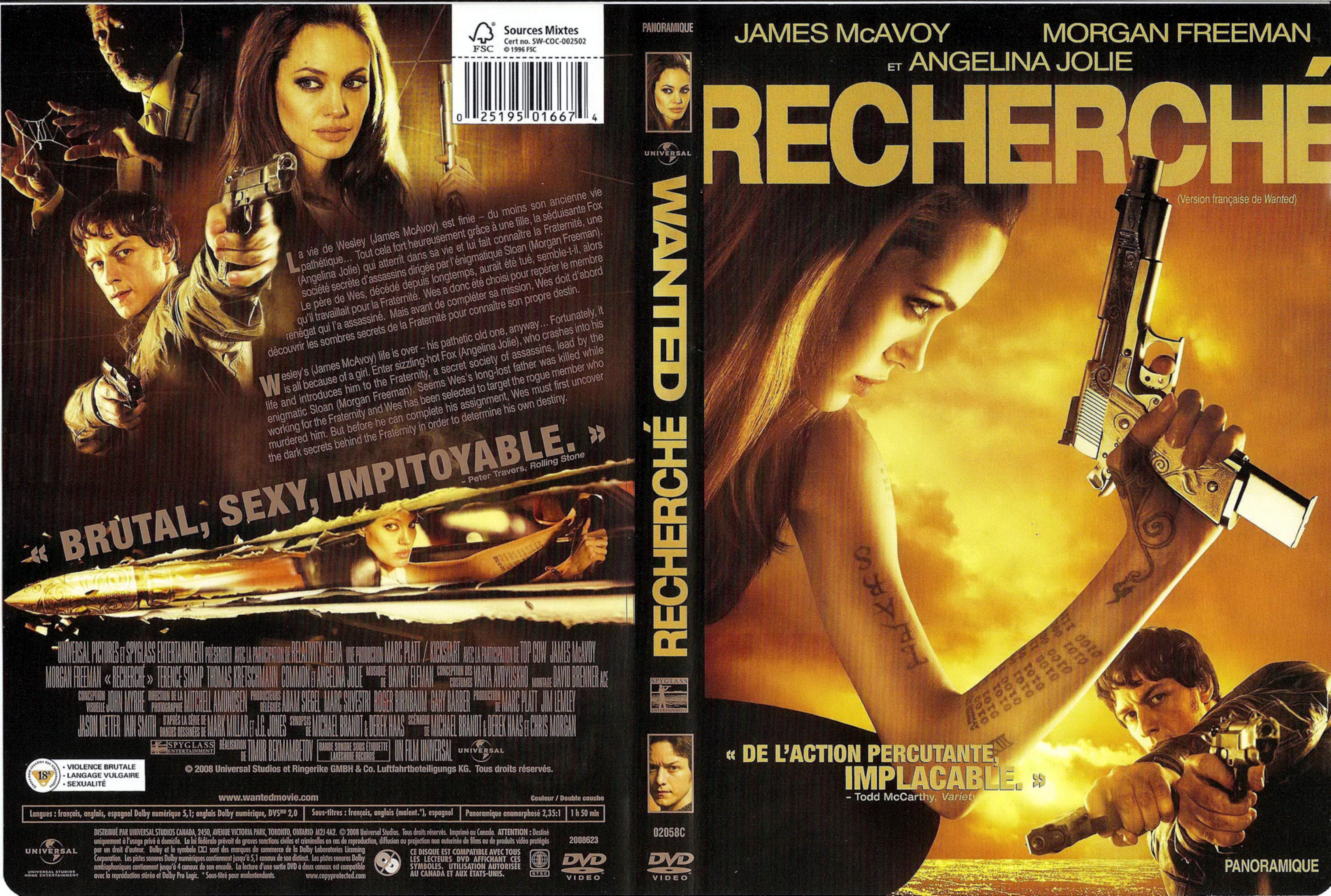 Jaquette DVD Wanted - Recherch