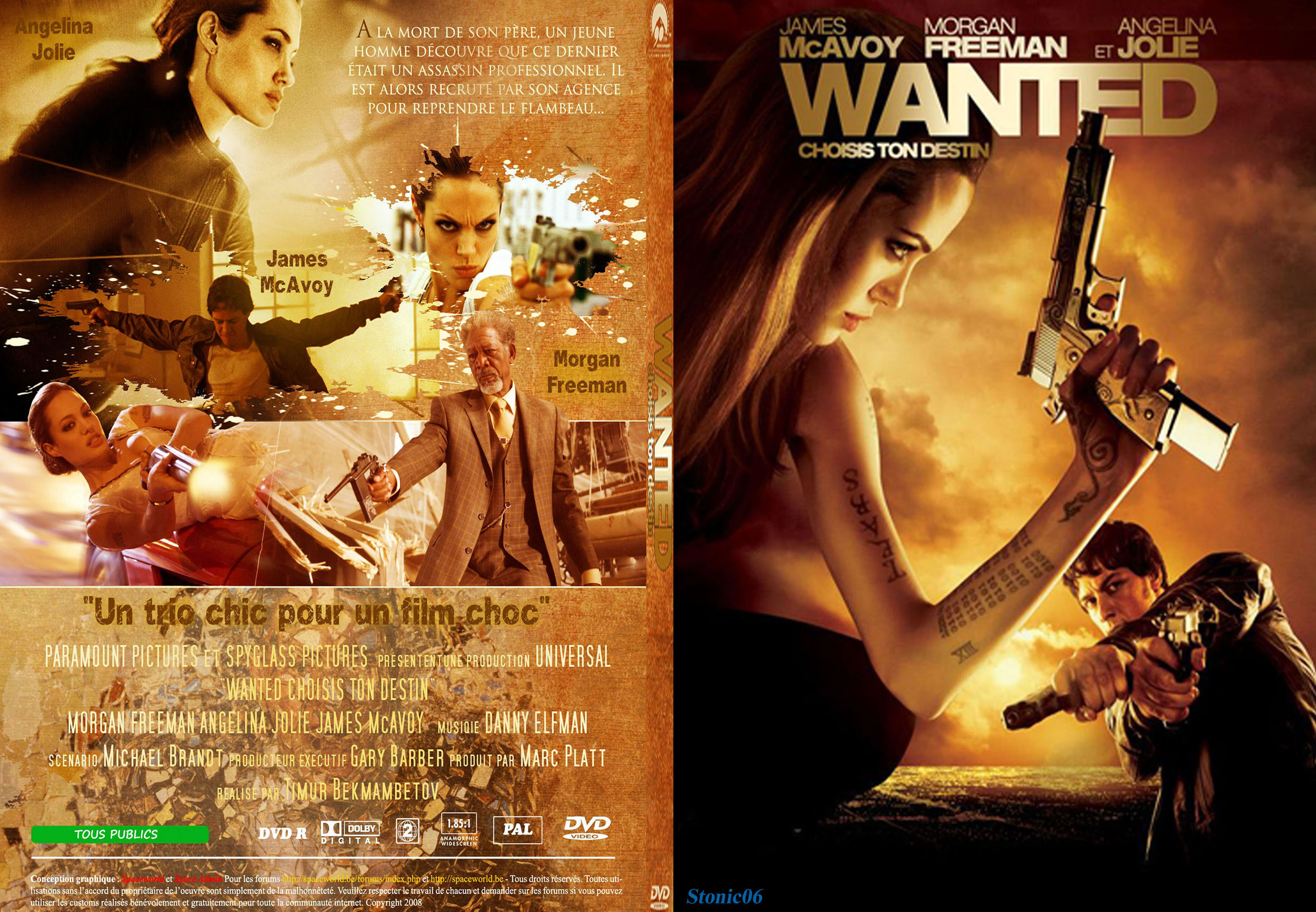 Jaquette DVD Wanted choisis ton destin - SLIM