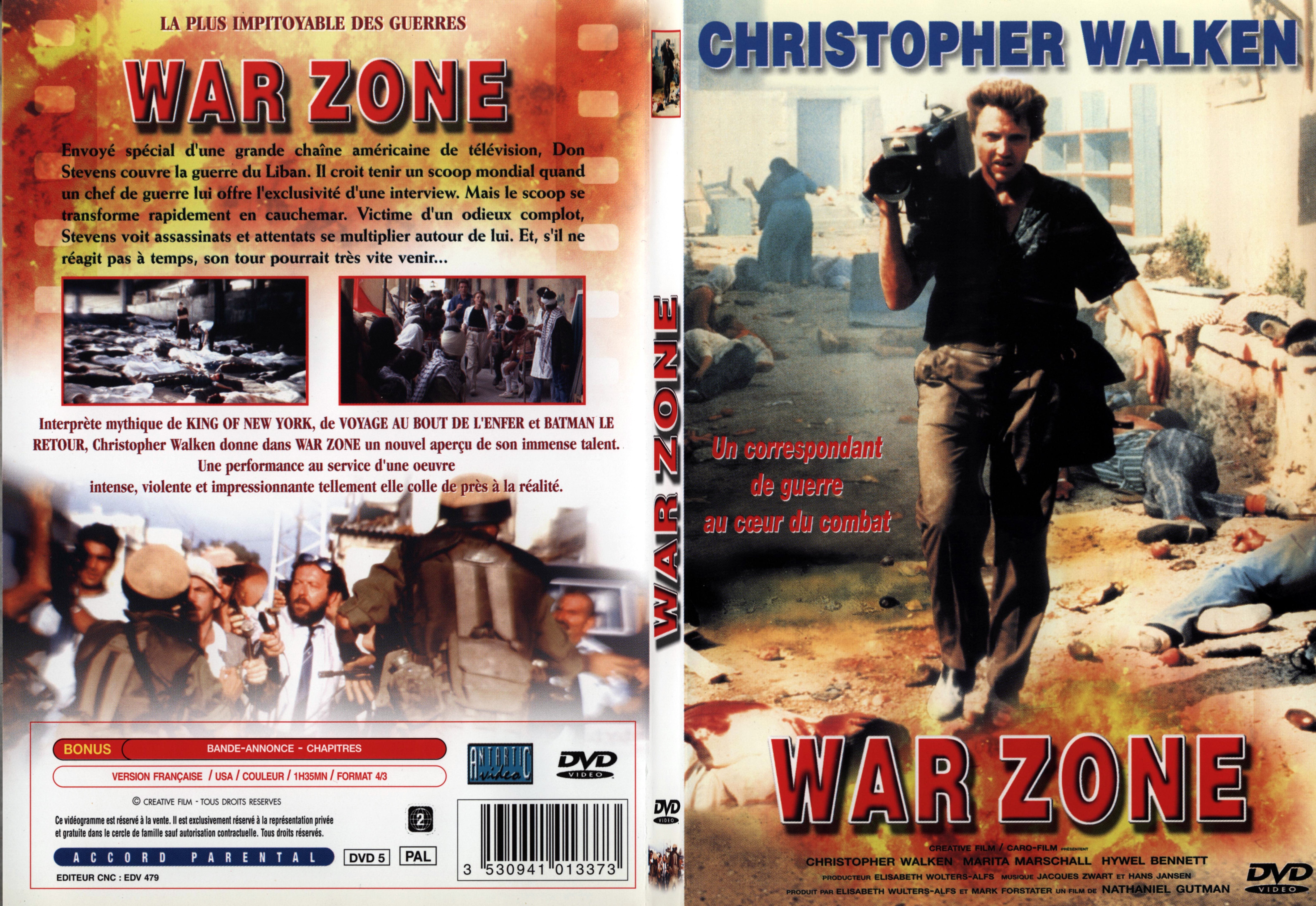 Jaquette DVD War Zone - SLIM