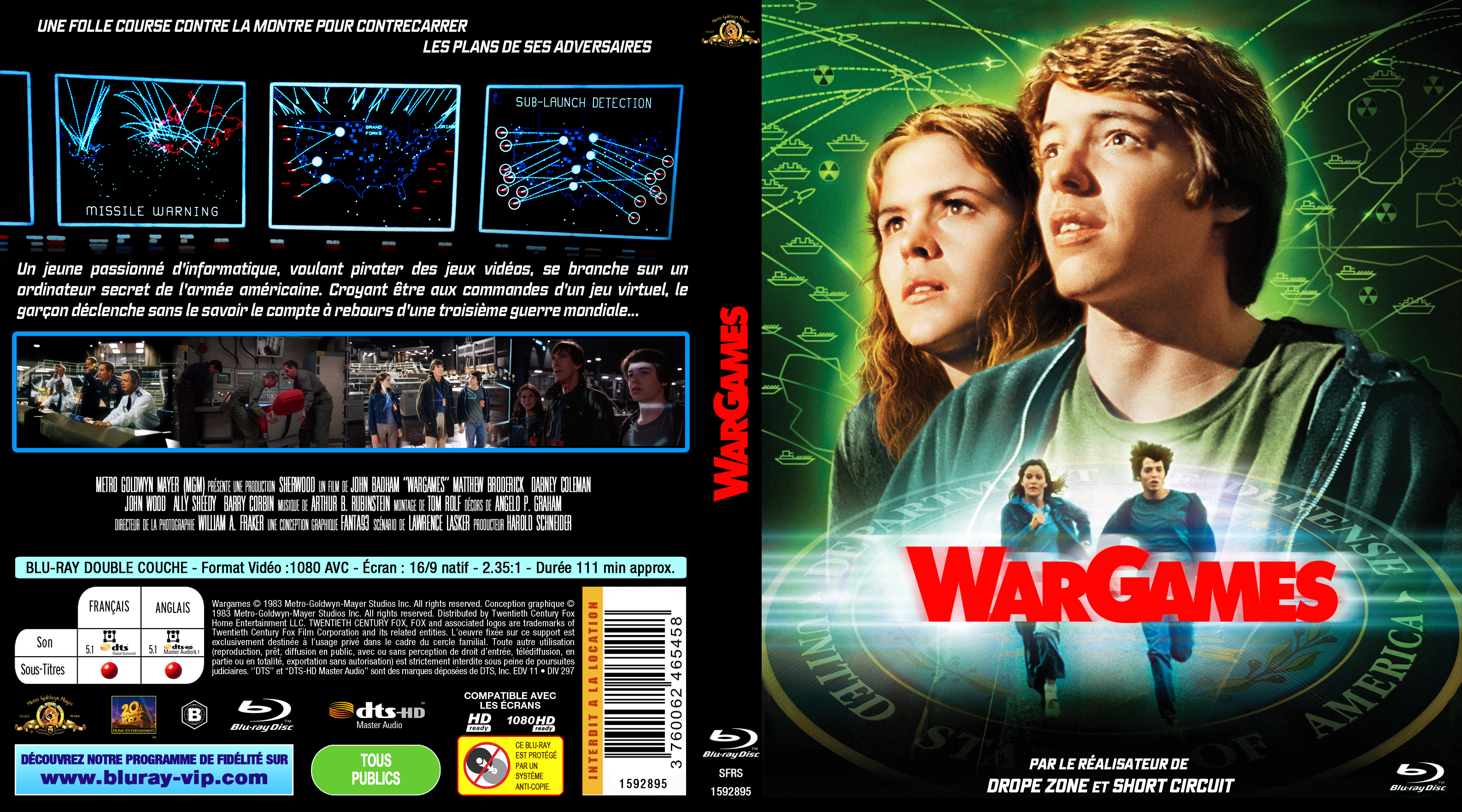 Jaquette DVD War games custom (BLU-RAY)