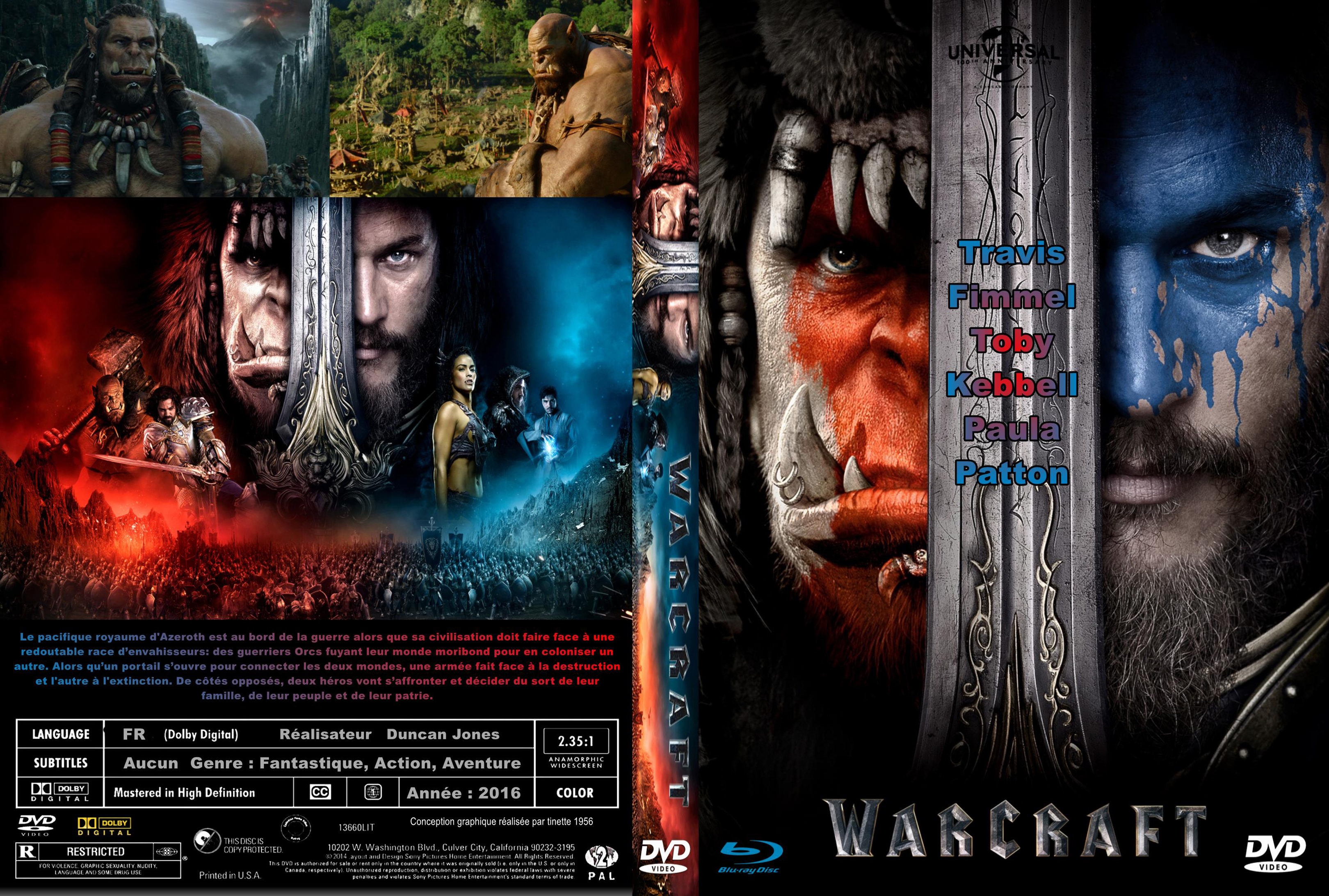 Jaquette DVD Warcraft : Le commencement custom