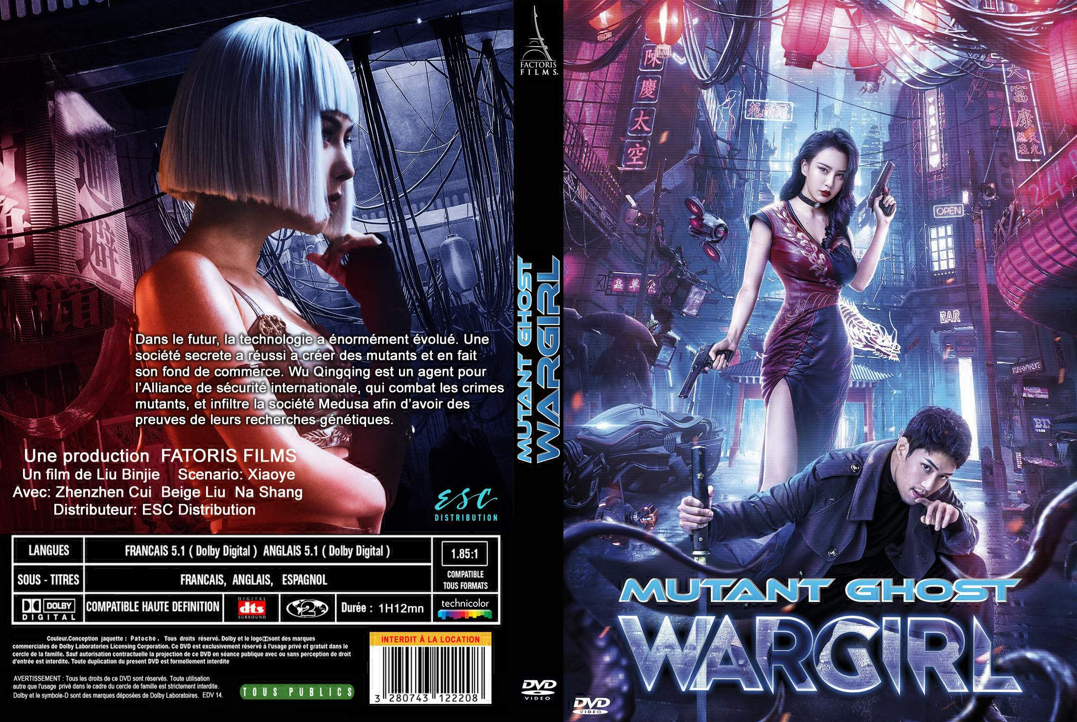 Jaquette DVD Wargirl custom
