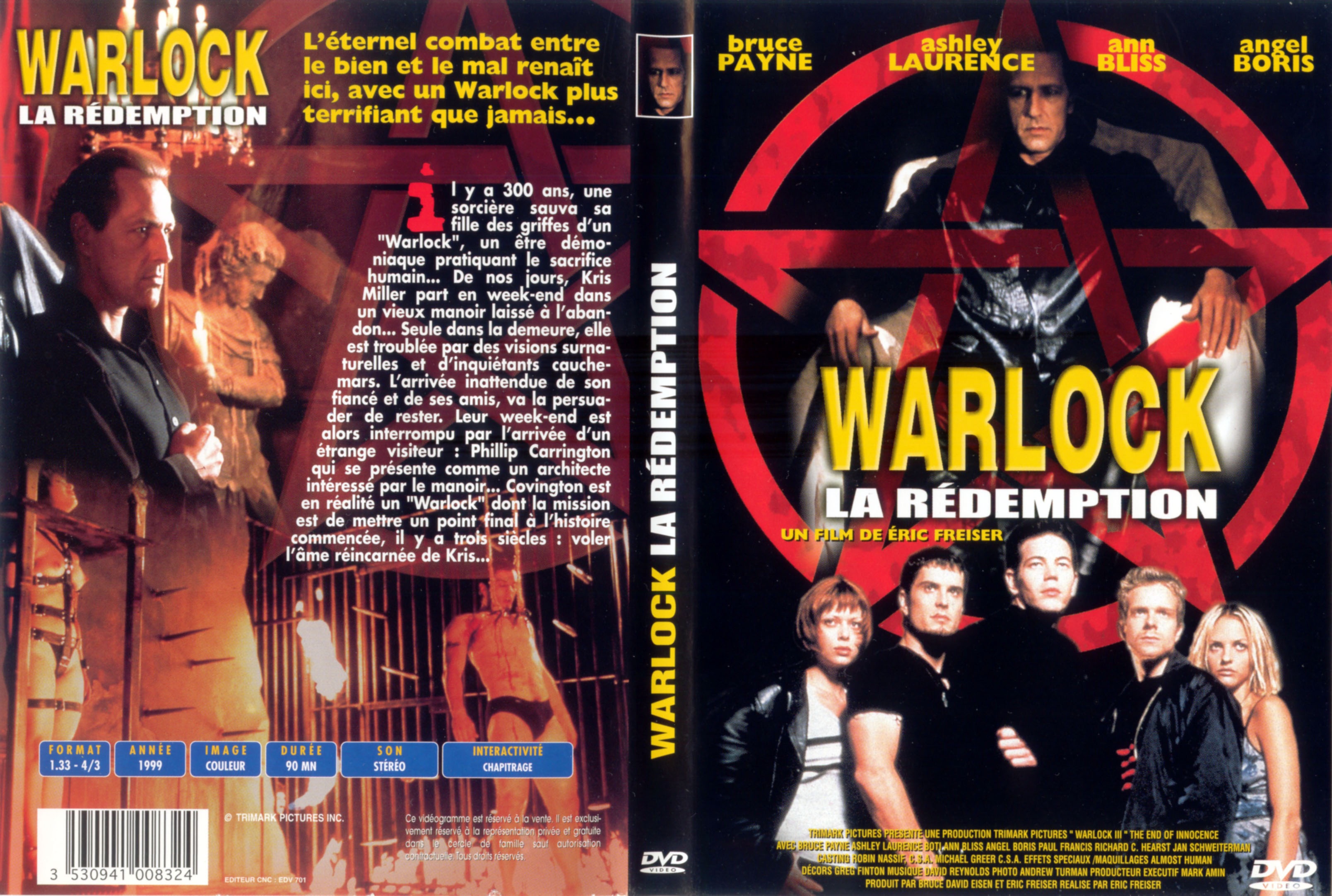 Jaquette DVD Warlock la redemption