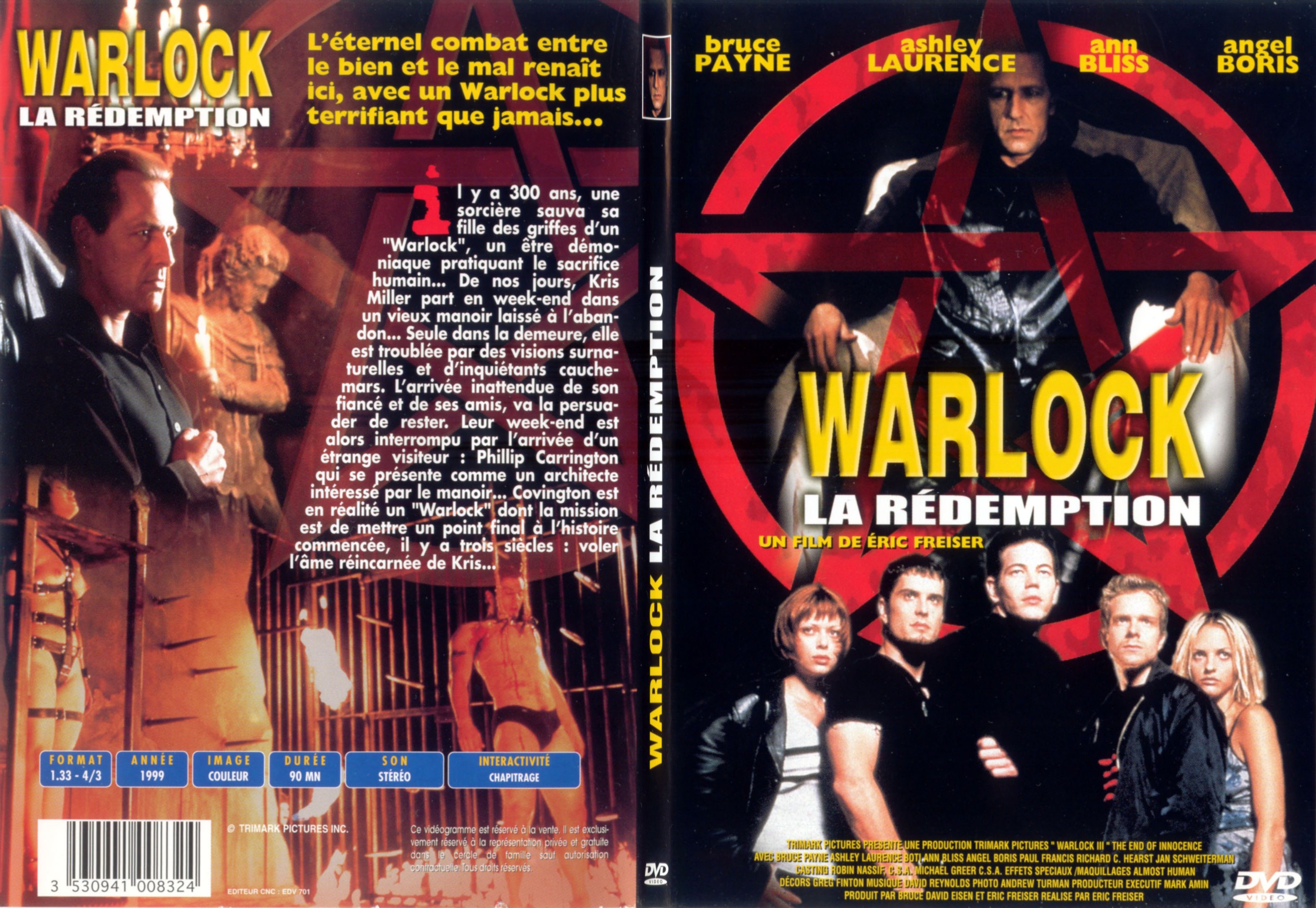 Jaquette DVD Warlock la rdemption - SLIM
