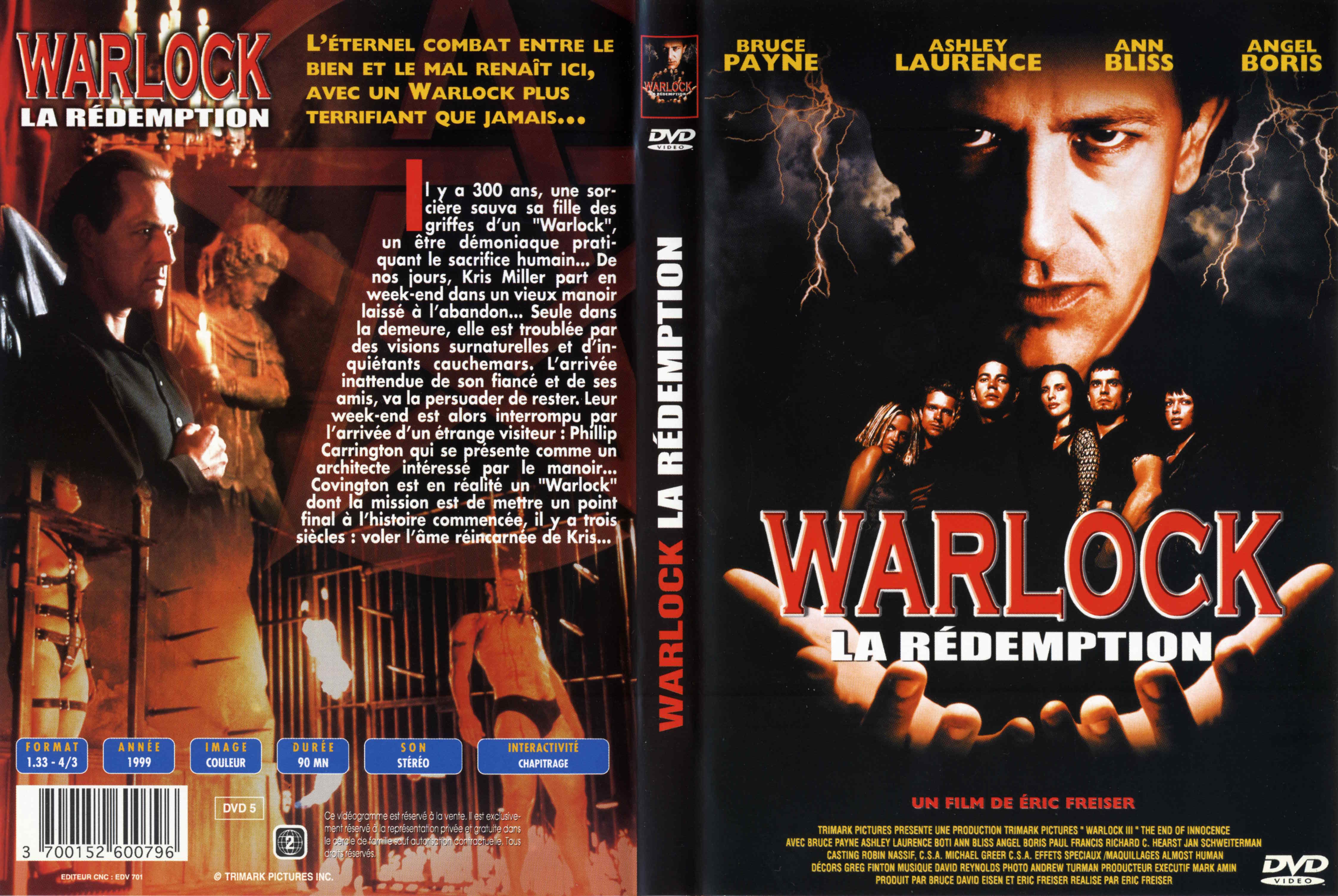 Jaquette DVD Warlock la rdemption v2