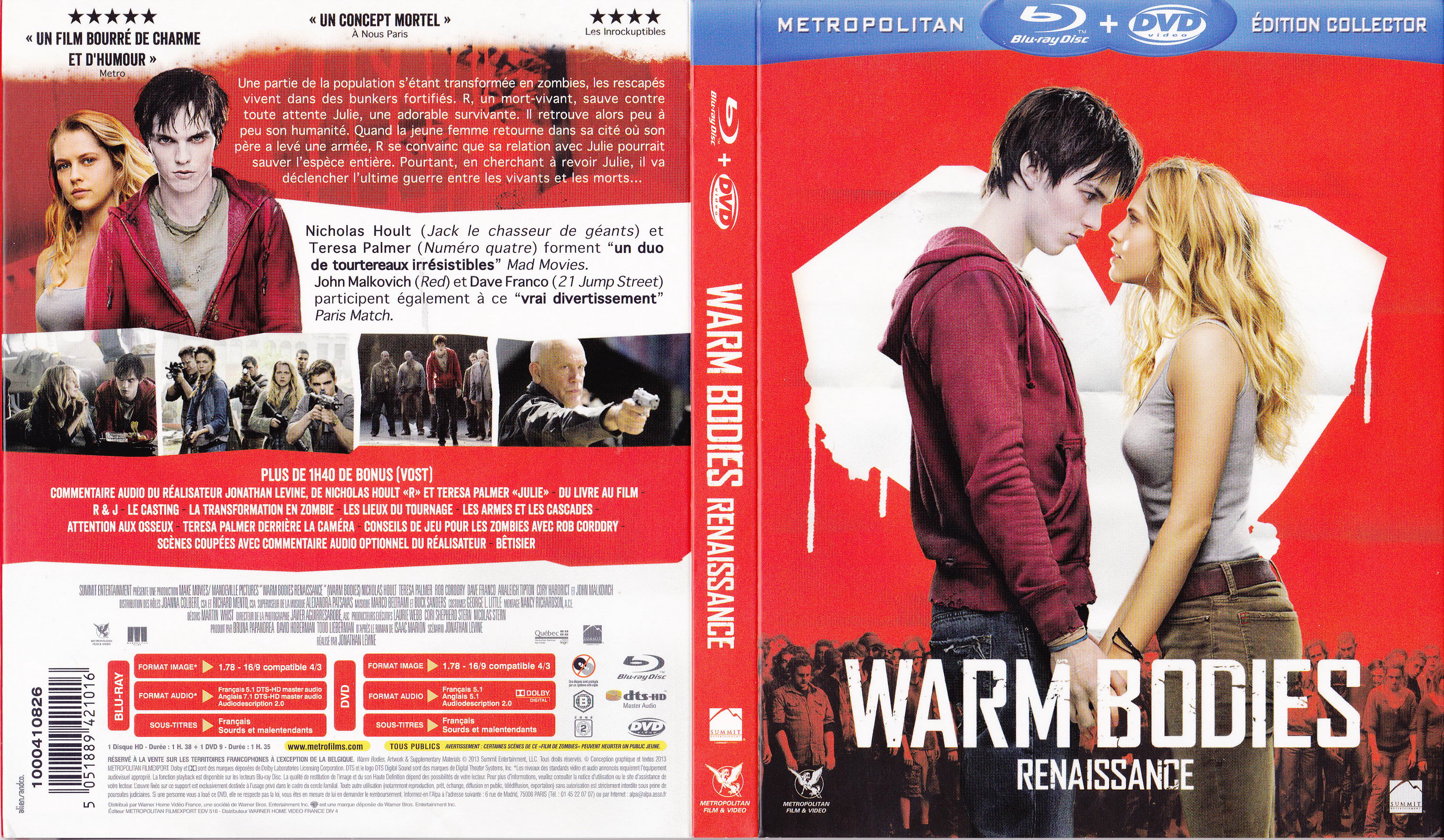 Jaquette DVD Warm bodies (BLU-RAY)