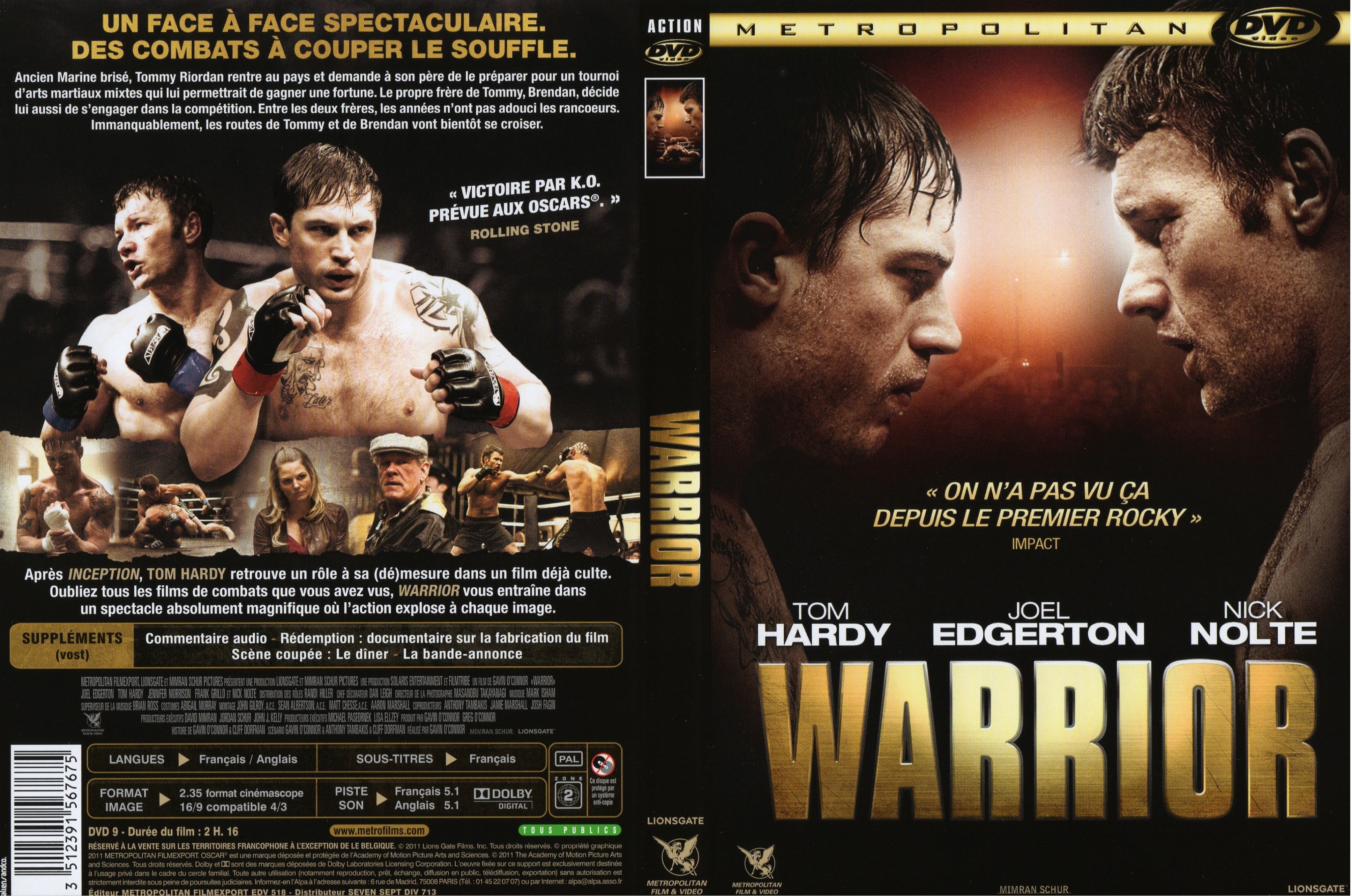 Jaquette DVD Warrior