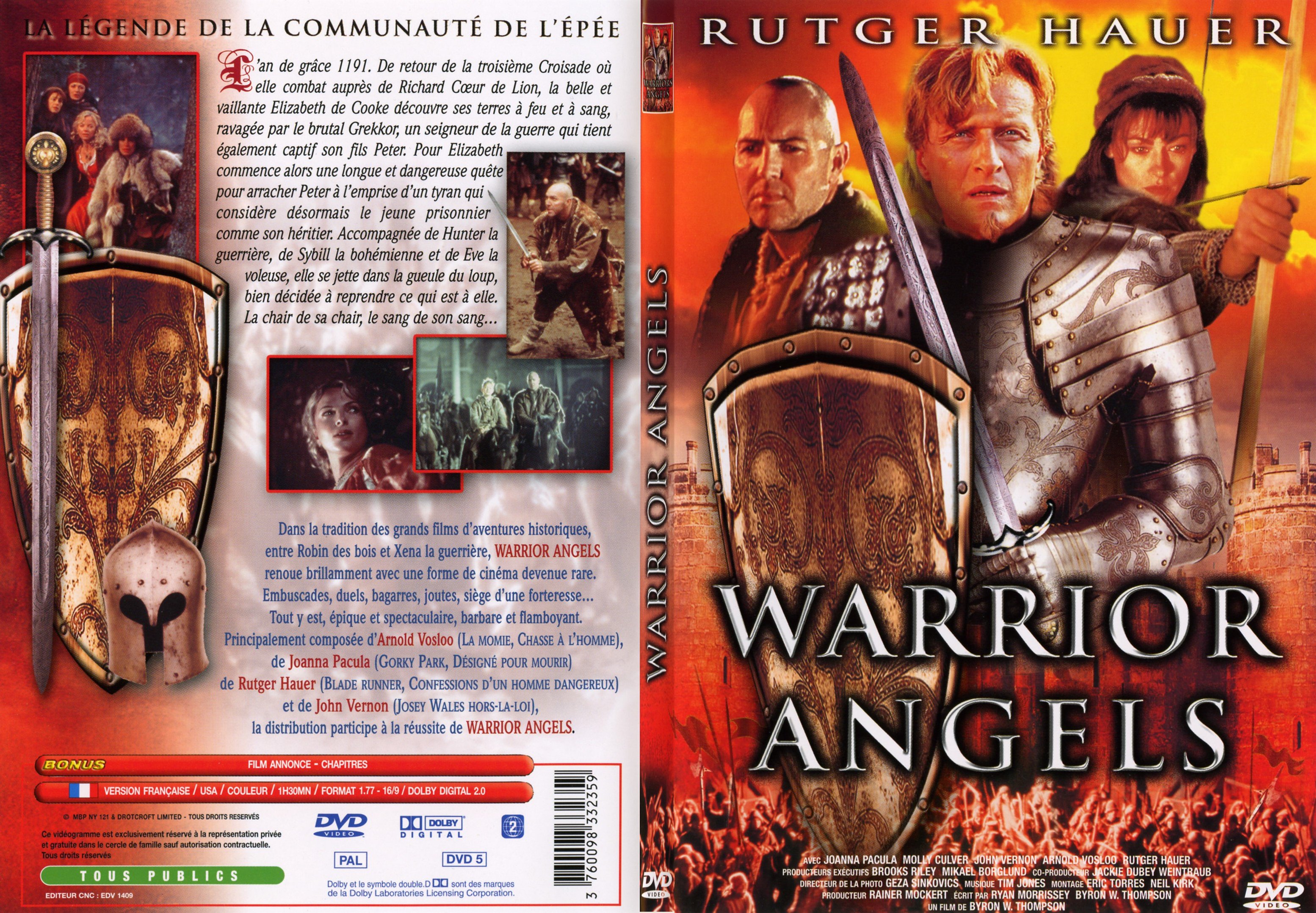 Jaquette DVD Warrior Angels - SLIM