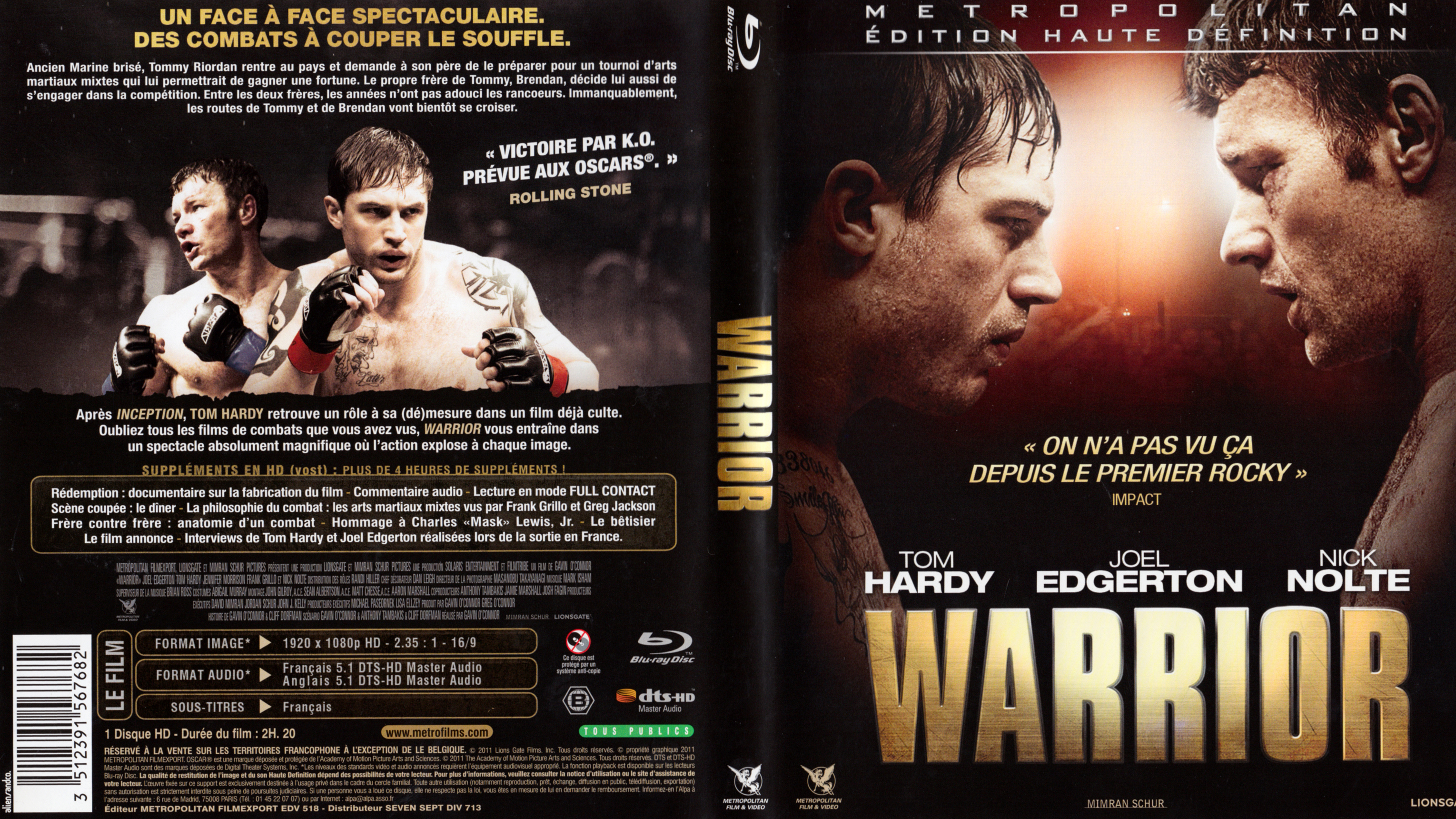 Jaquette DVD Warrior (BLU-RAY) v2