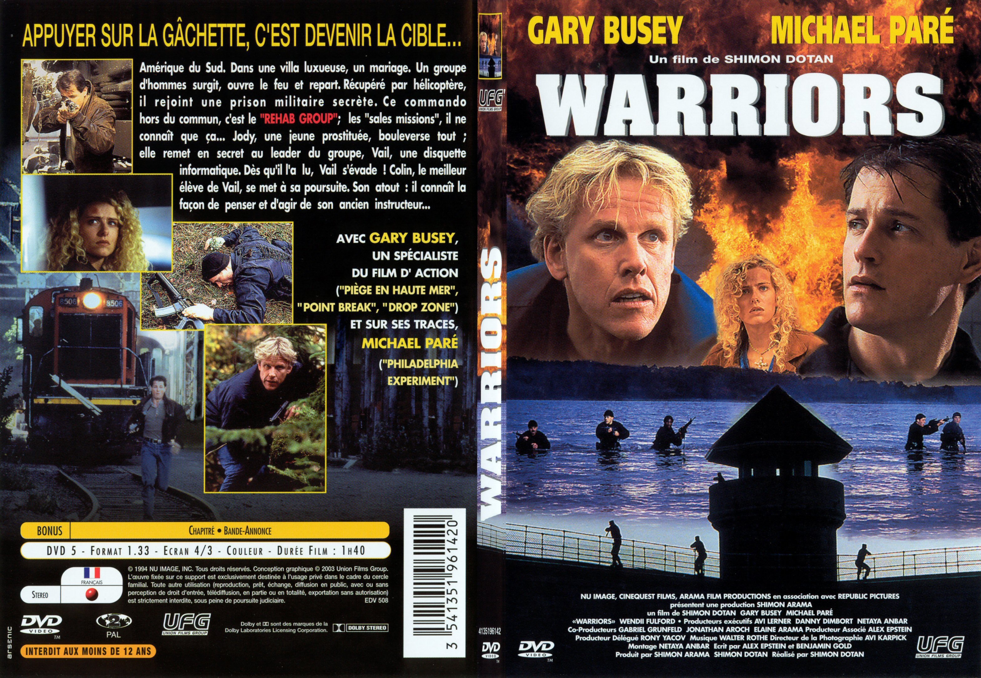 Jaquette DVD Warriors - SLIM