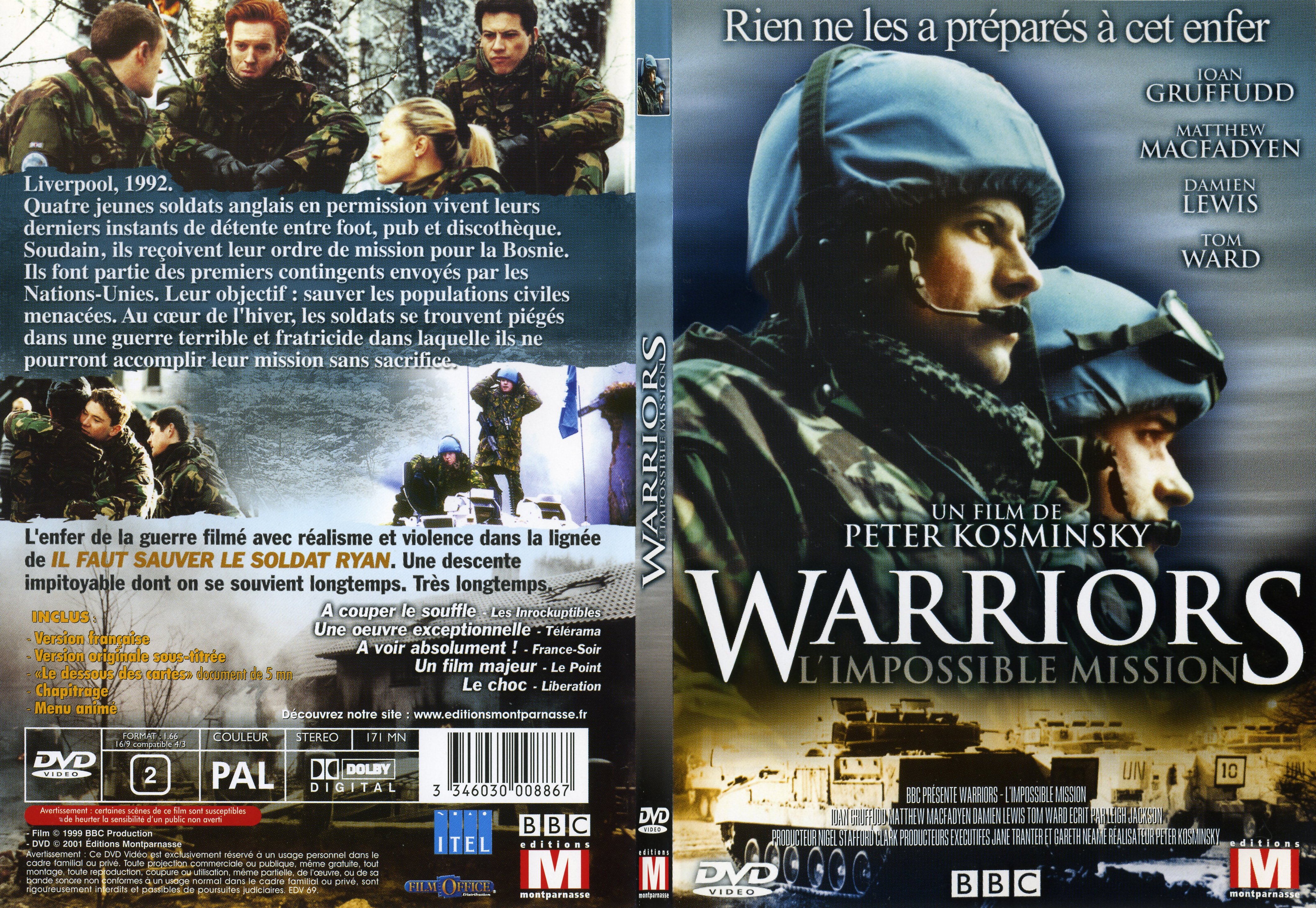 Jaquette DVD Warriors l