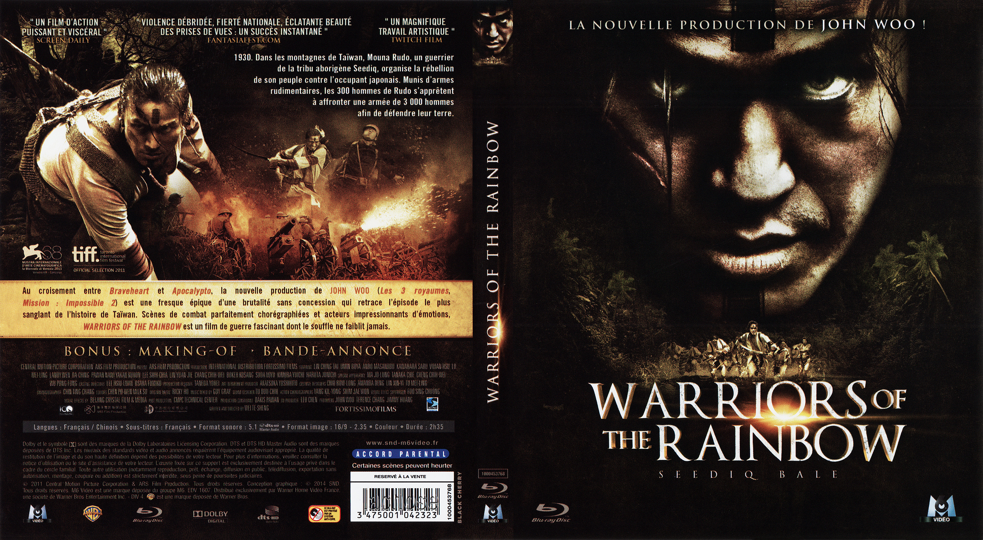 Jaquette DVD Warriors of the rainbow (BLU-RAY)