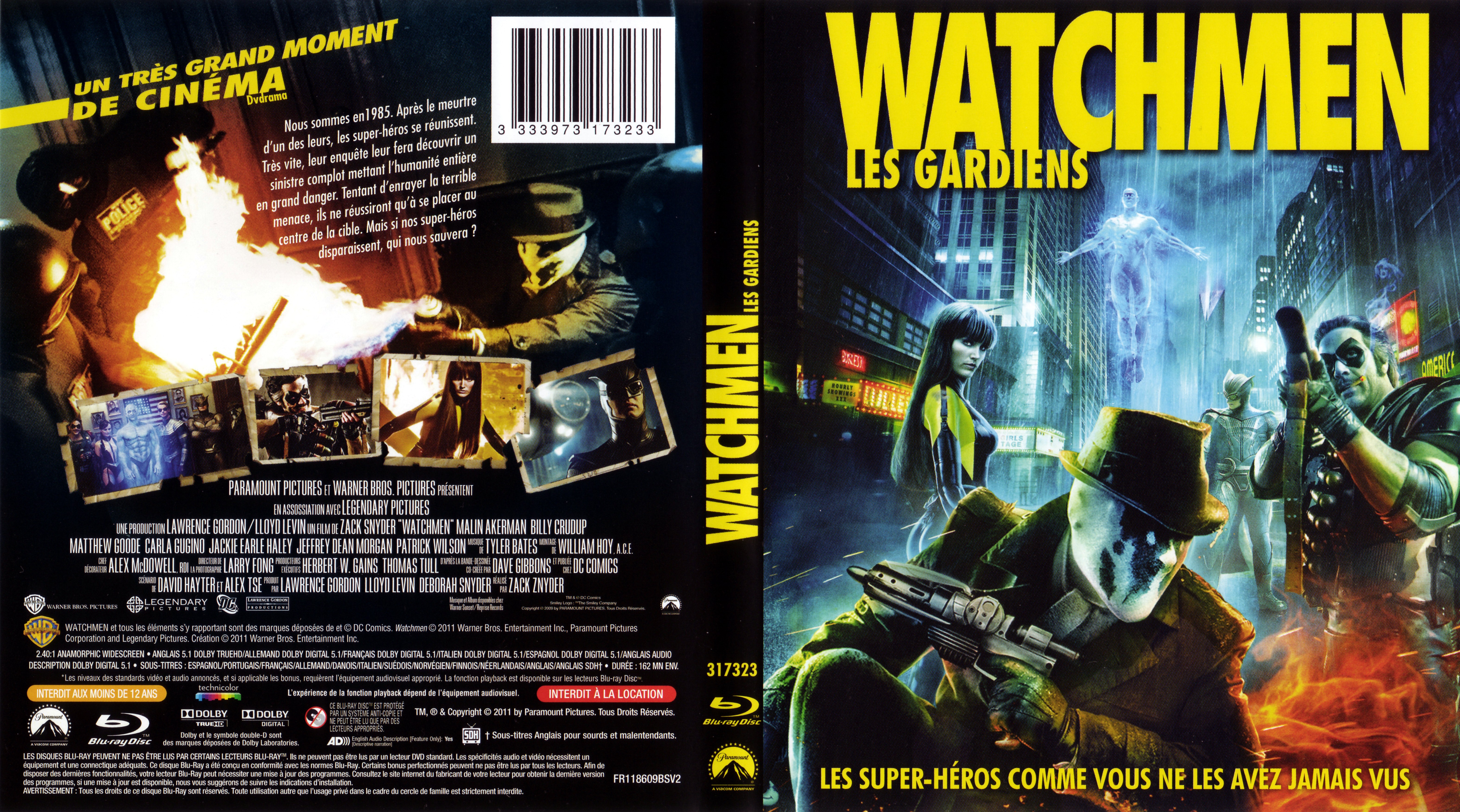 Jaquette DVD Watchmen Les gerdiens (BLU-RAY) v2
