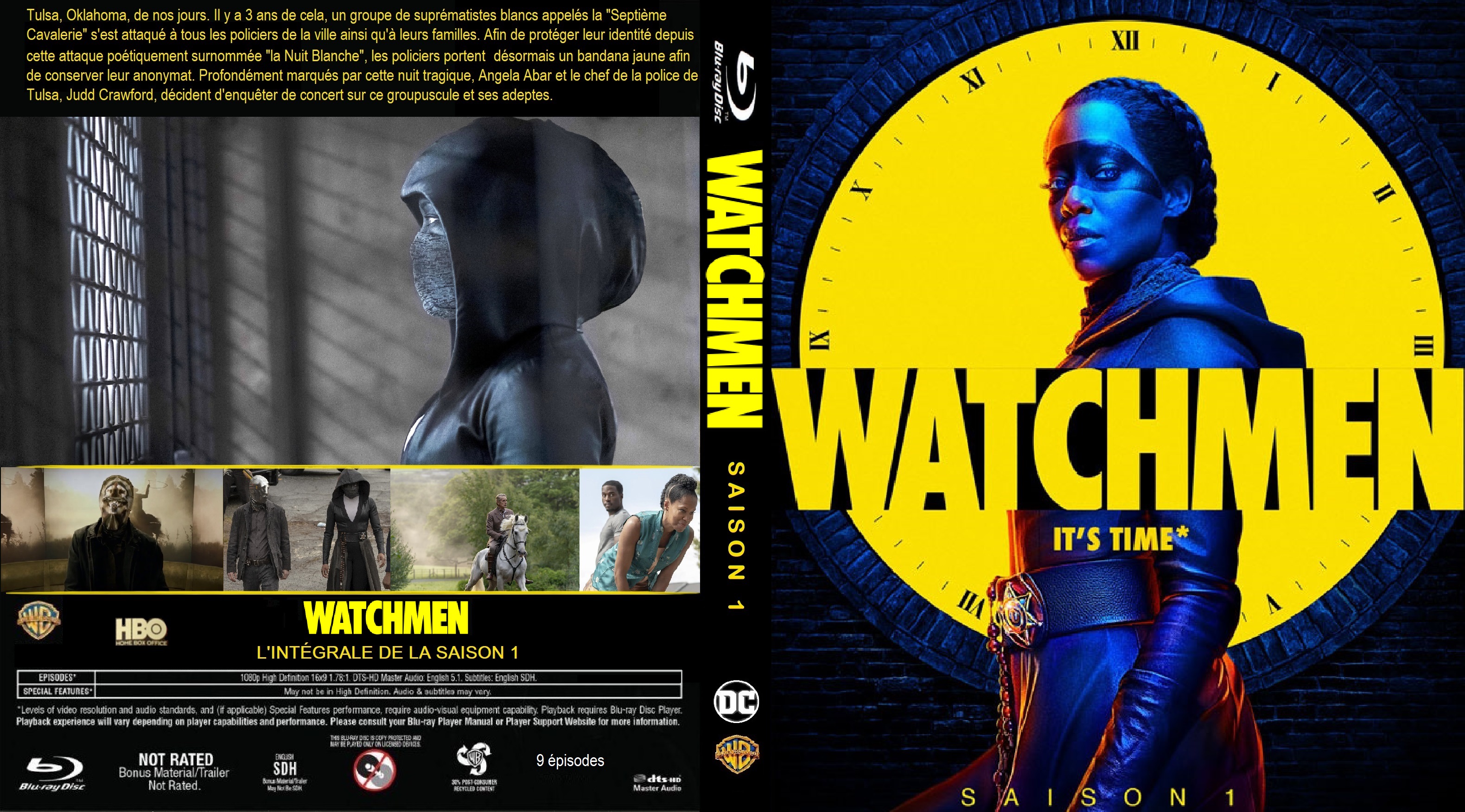 Jaquette DVD Watchmen saison 1 custom (BLU-RAY)