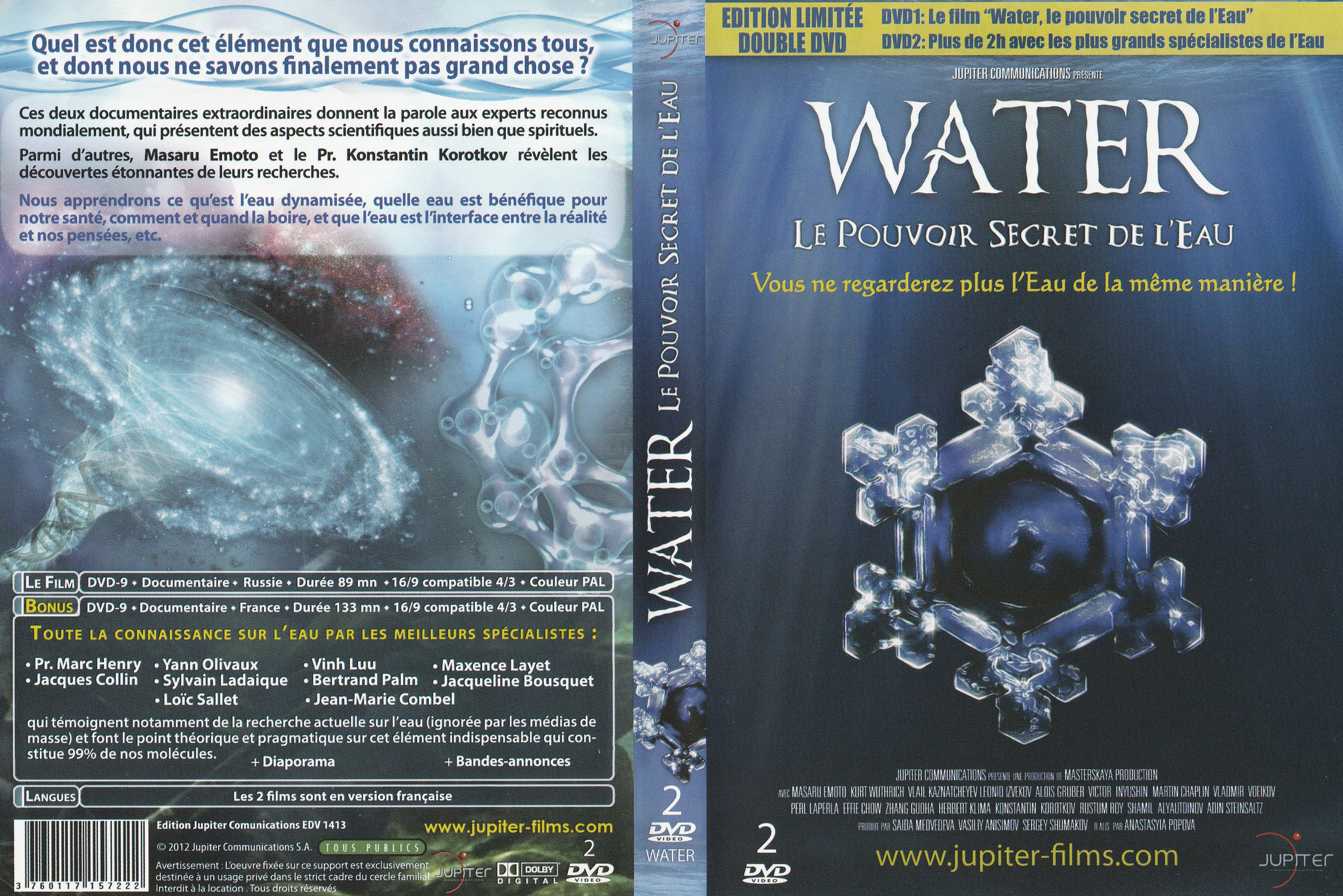 Jaquette DVD Water - Le Pouvoir Secret de l