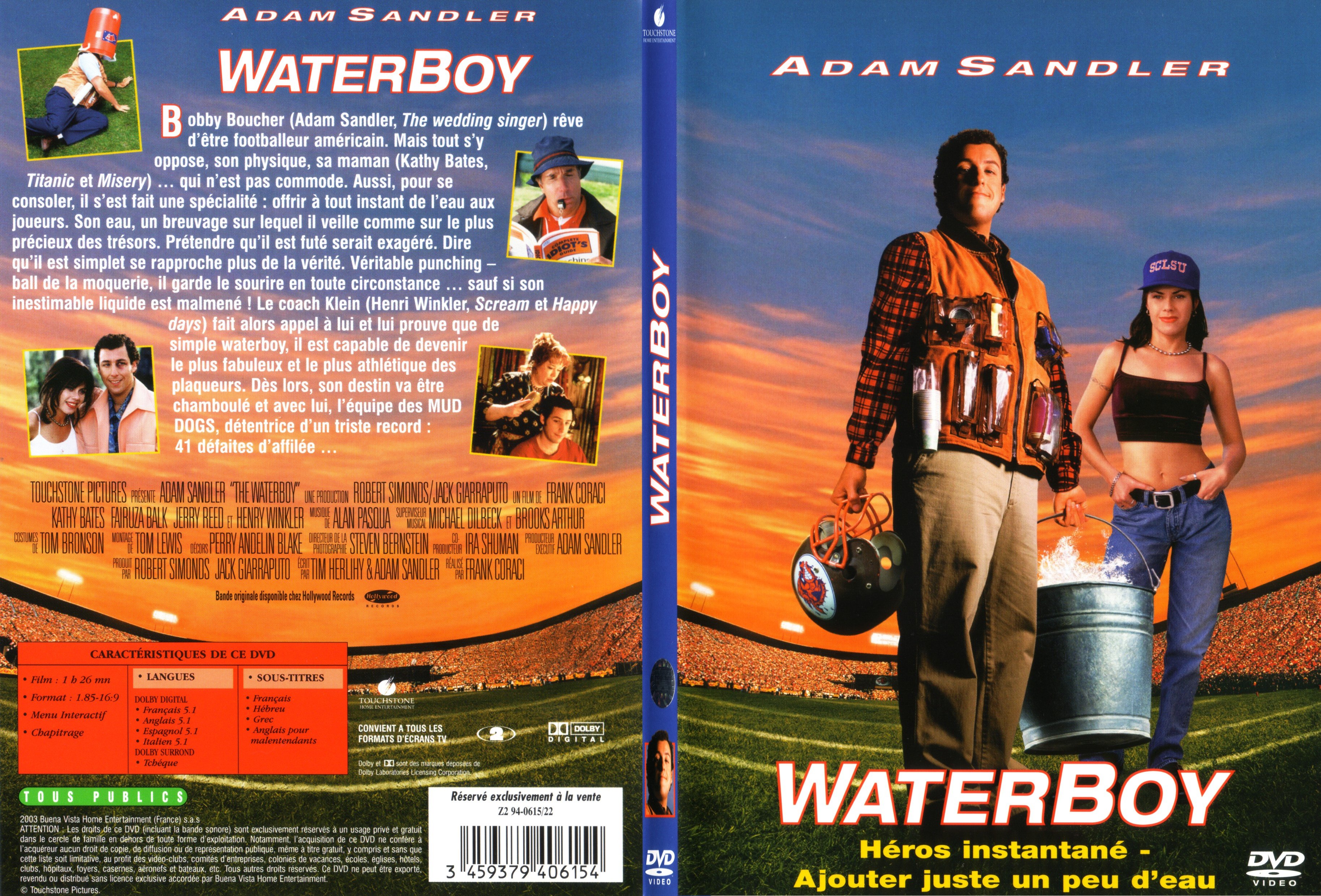 Jaquette DVD Waterboy - SLIM