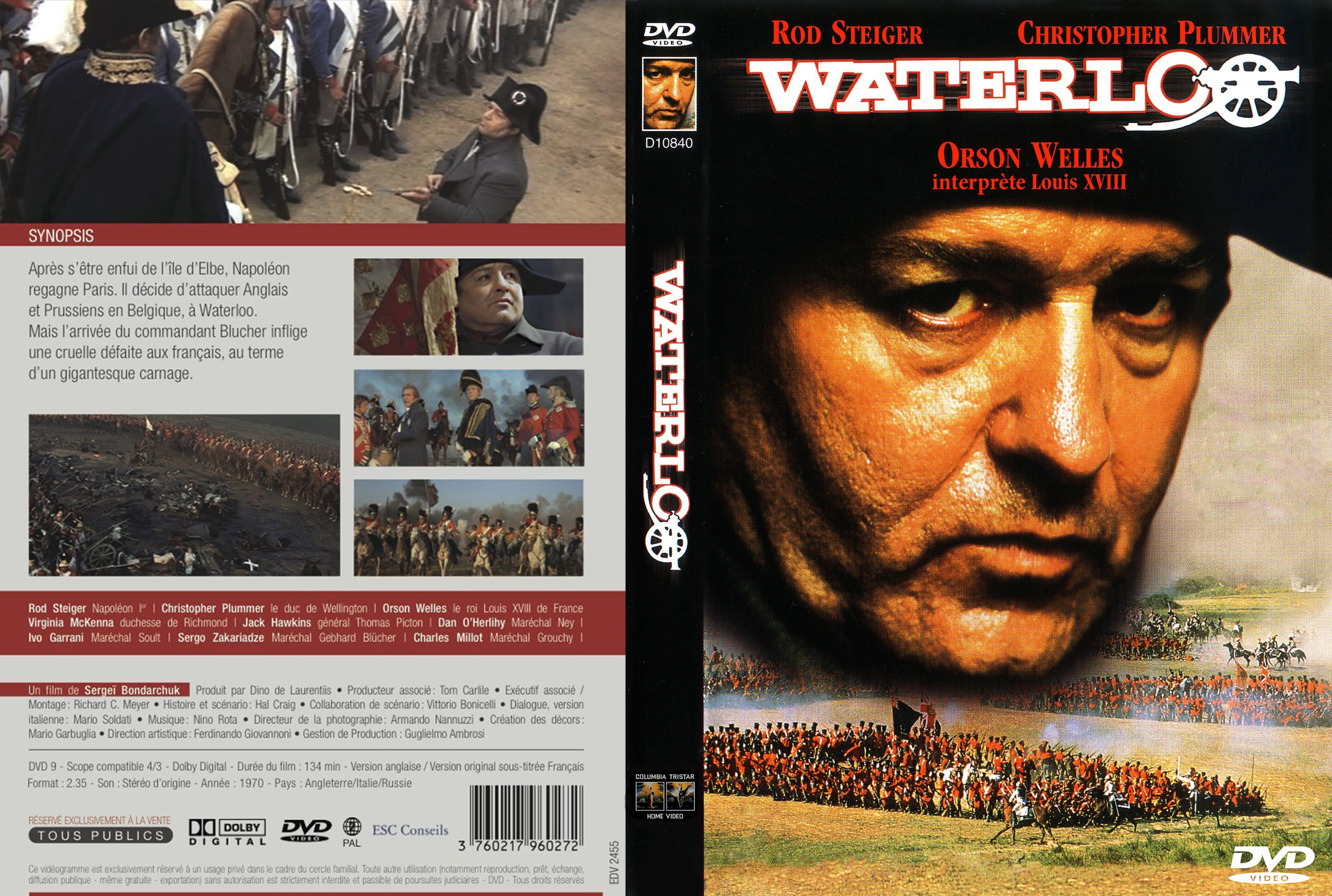 Jaquette DVD Waterloo custom
