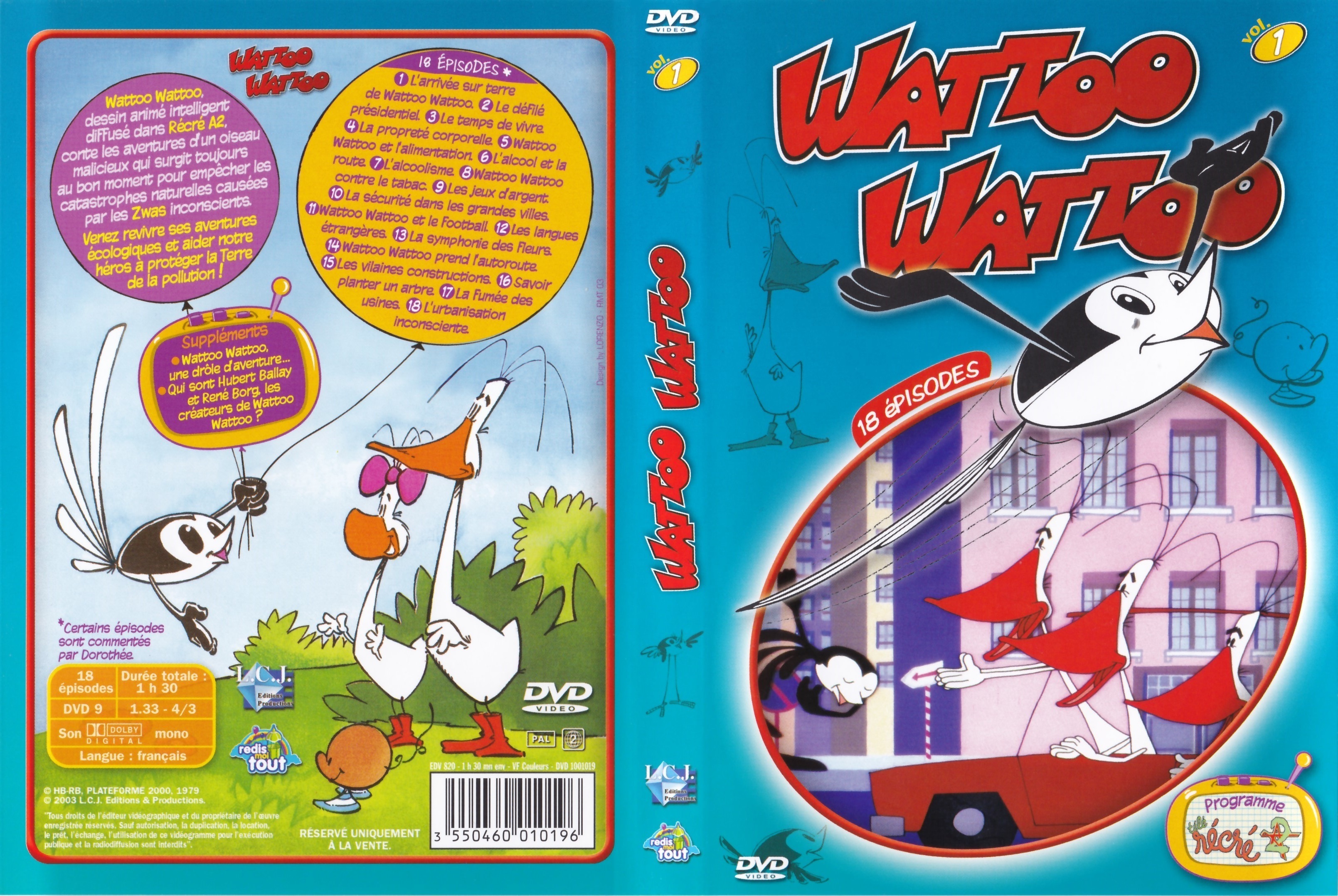 Jaquette DVD Wattoo Wattoo vol 1