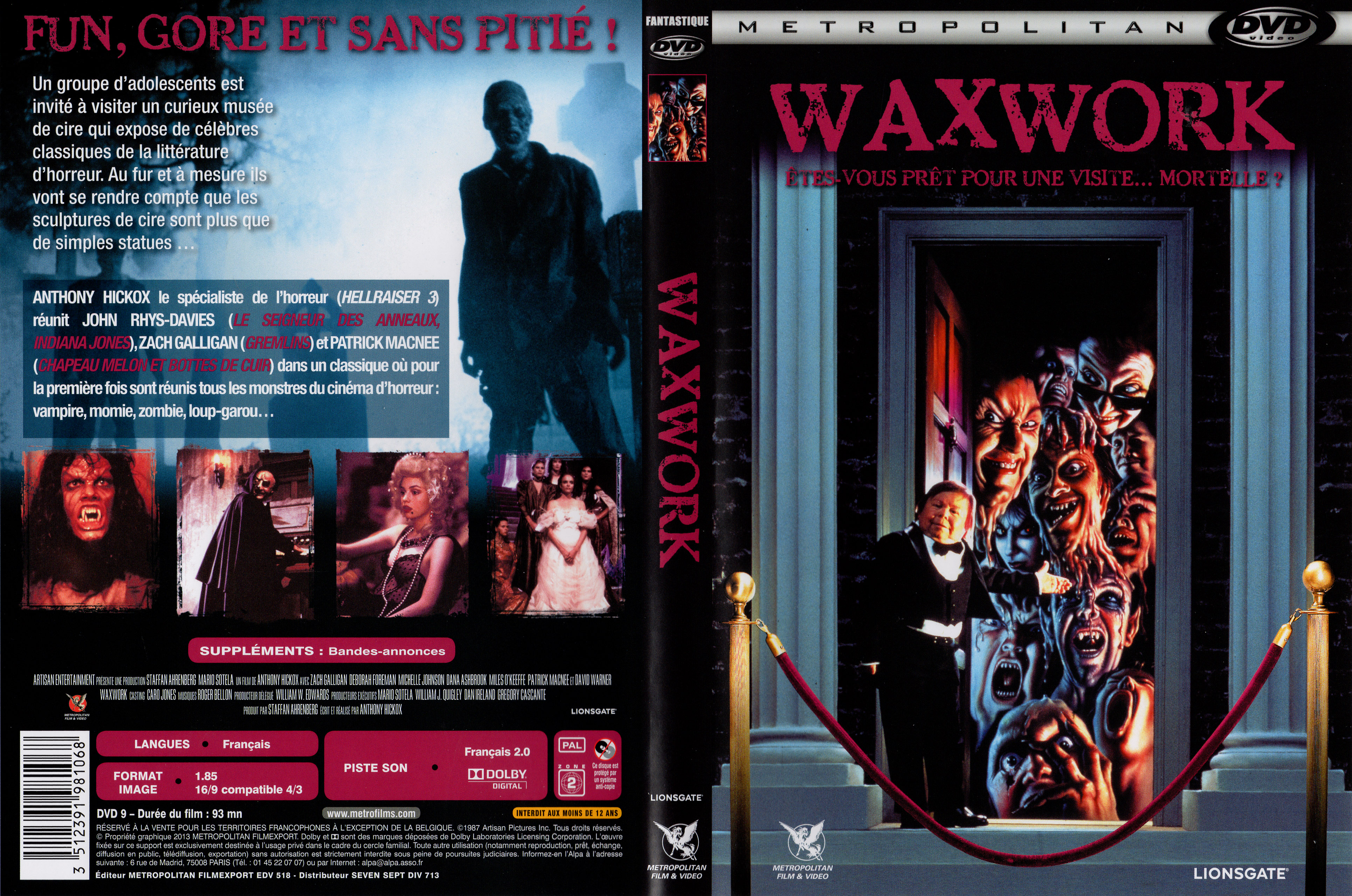 Jaquette DVD Waxwork