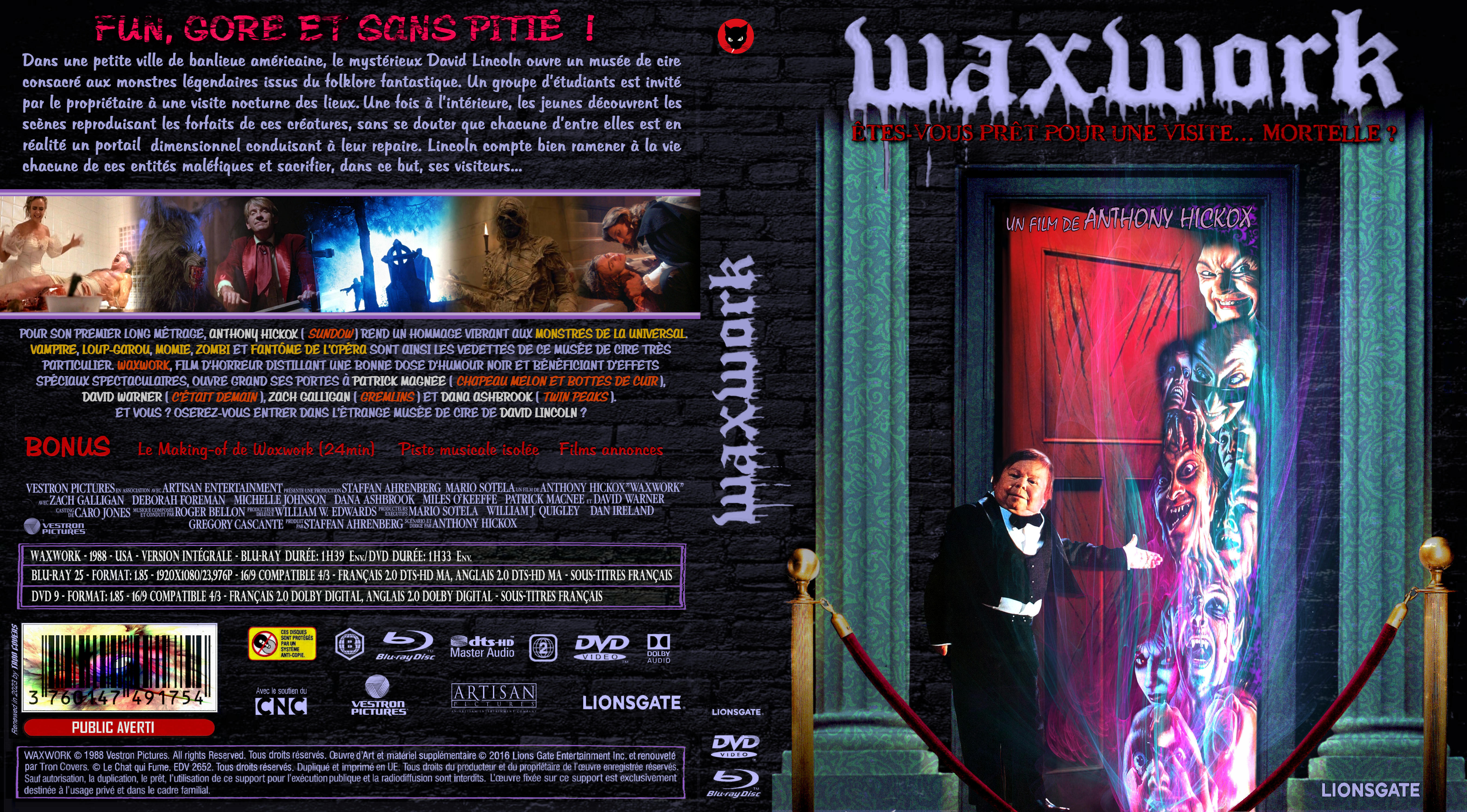 Jaquette DVD Waxwork custom (BLU-RAY)