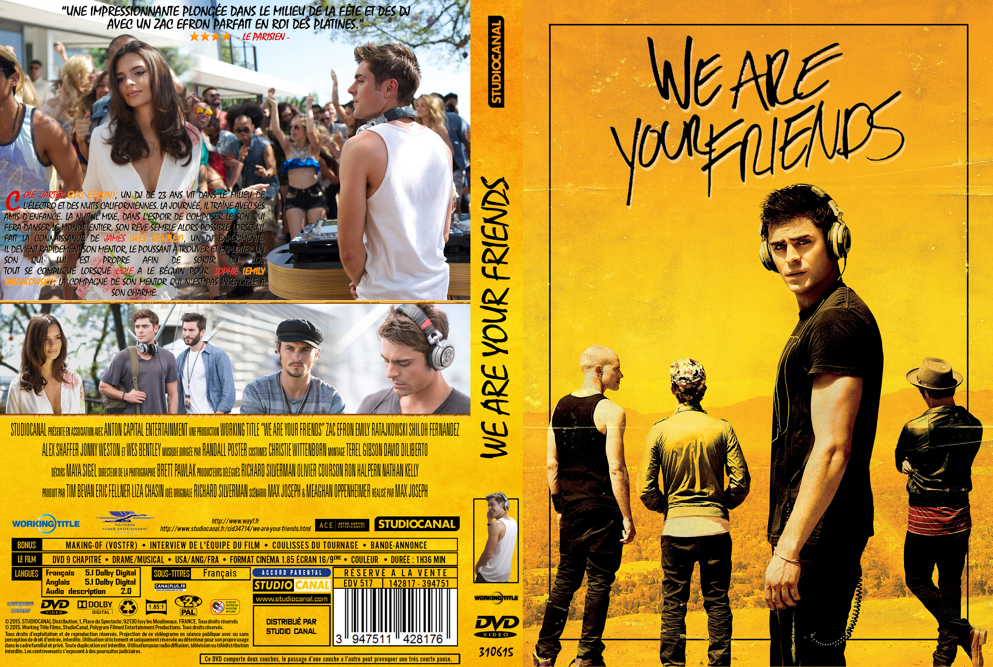Jaquette DVD We Are Your Friends custom