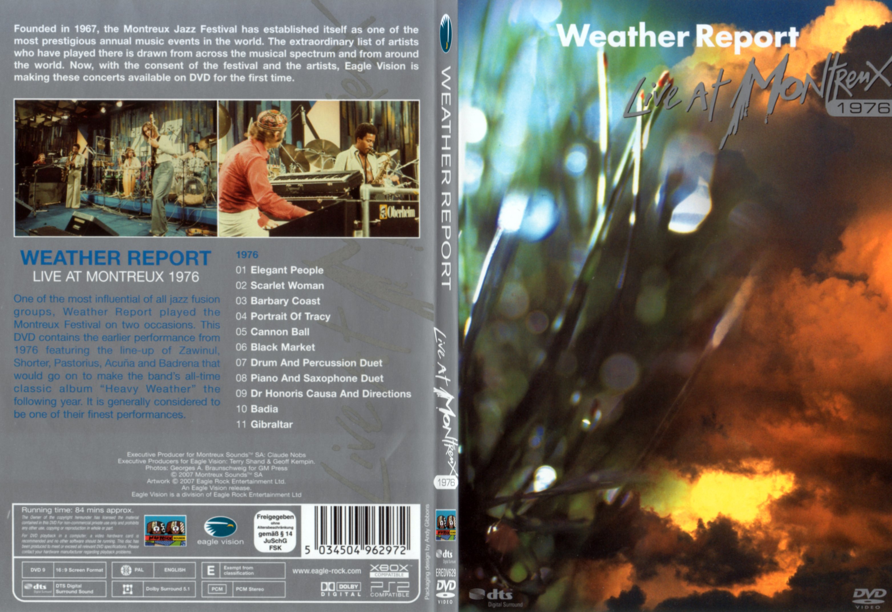Jaquette DVD Weather Report Live at Montreux - SLIM