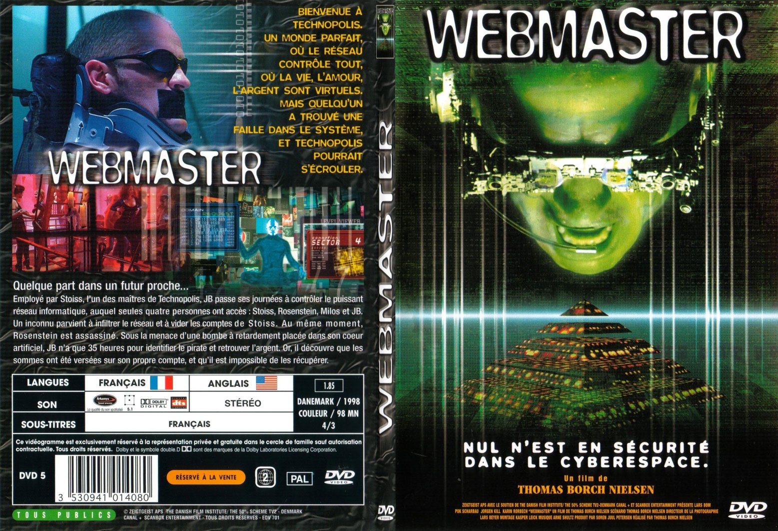 Jaquette DVD Webmaster - SLIM