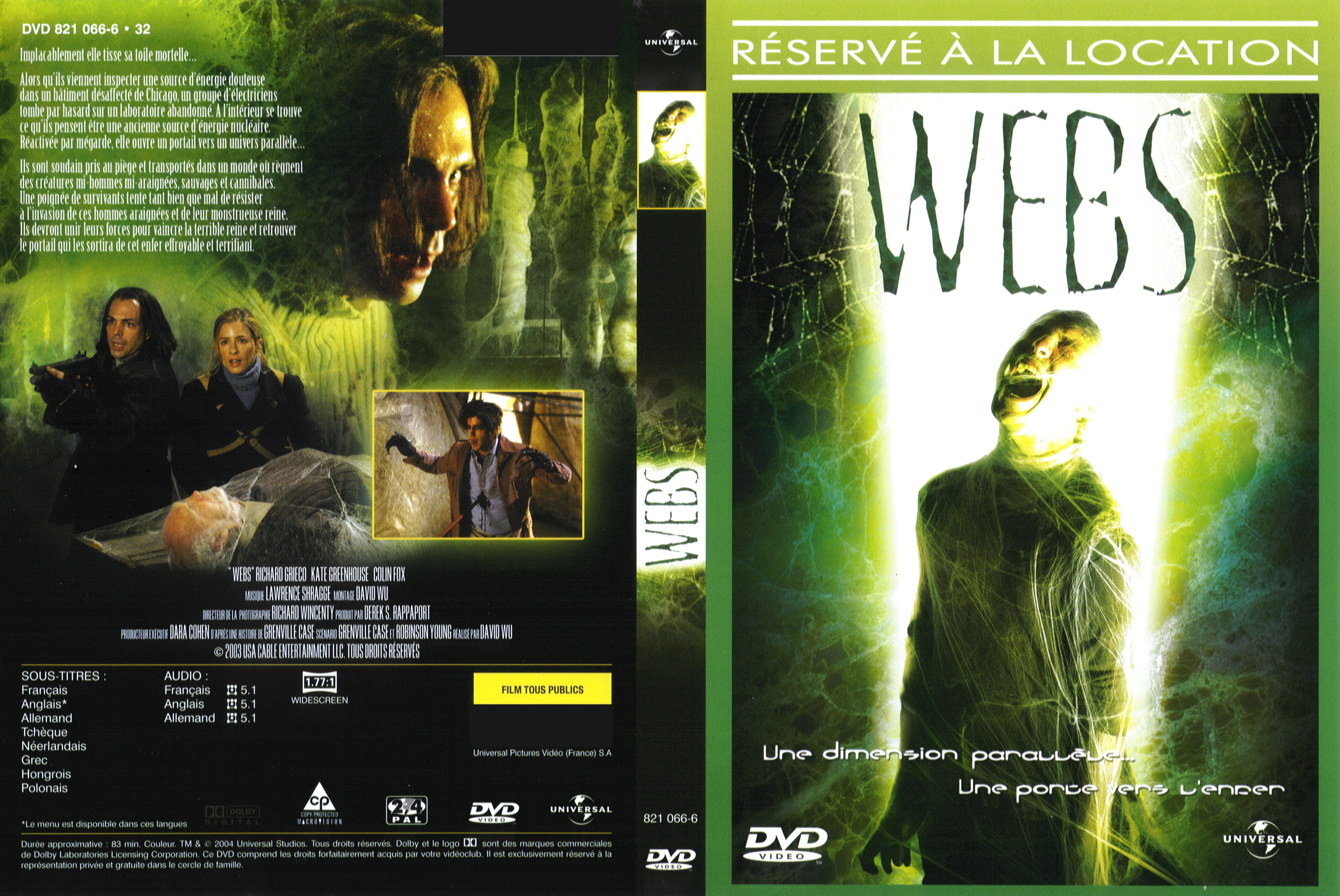 Jaquette DVD Webs