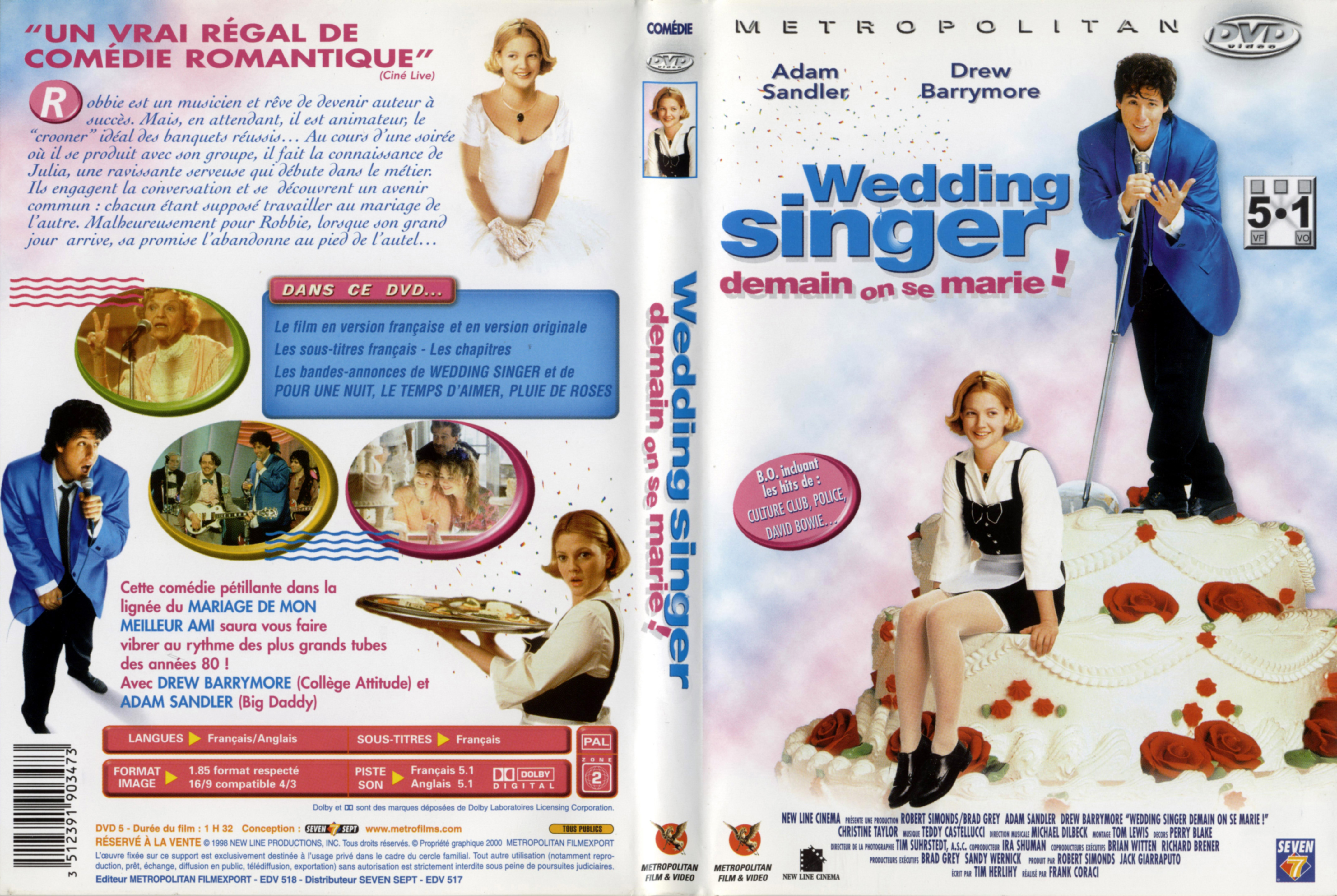 Jaquette DVD Wedding Singer