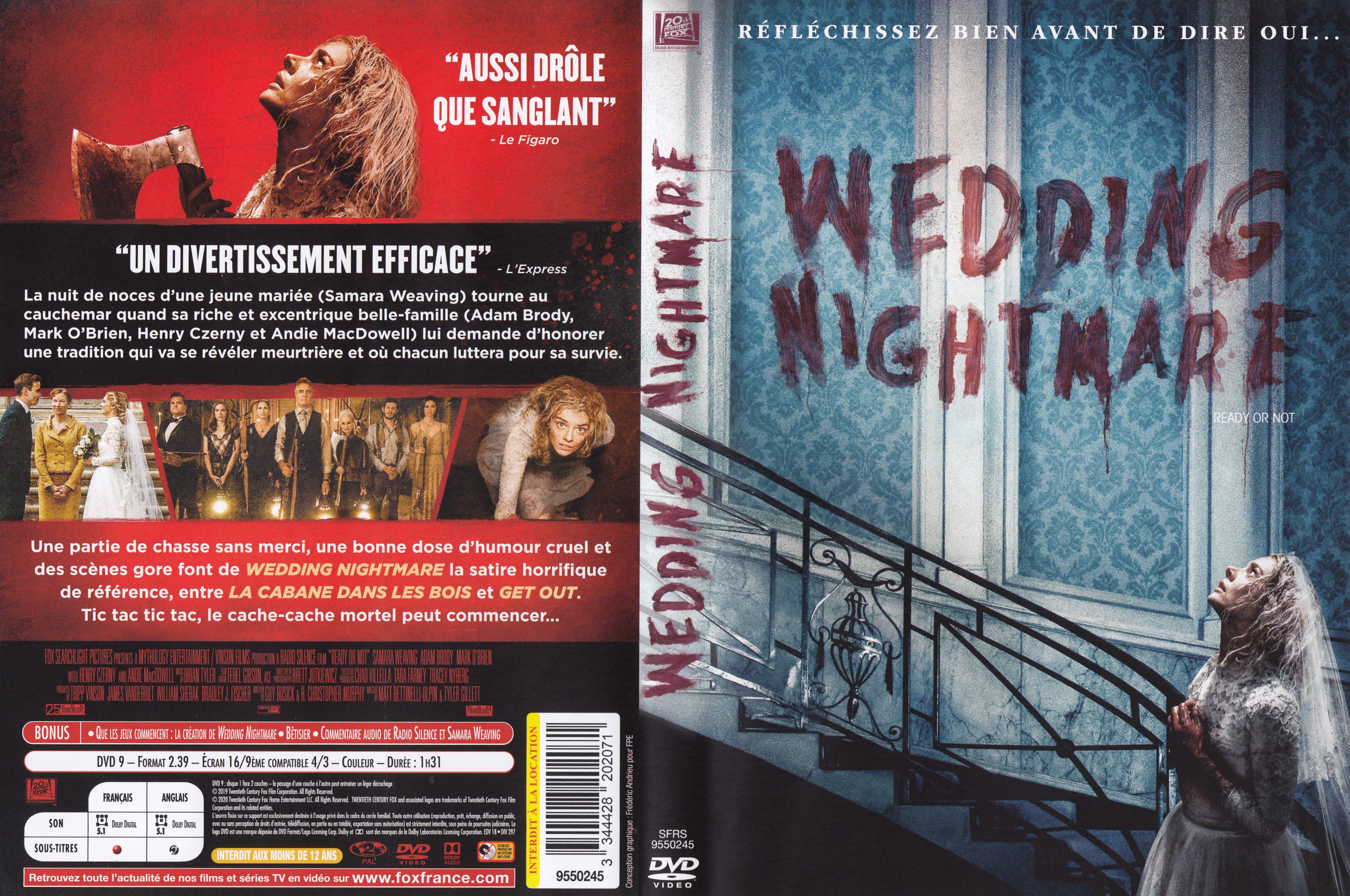 Jaquette DVD Wedding nightmare