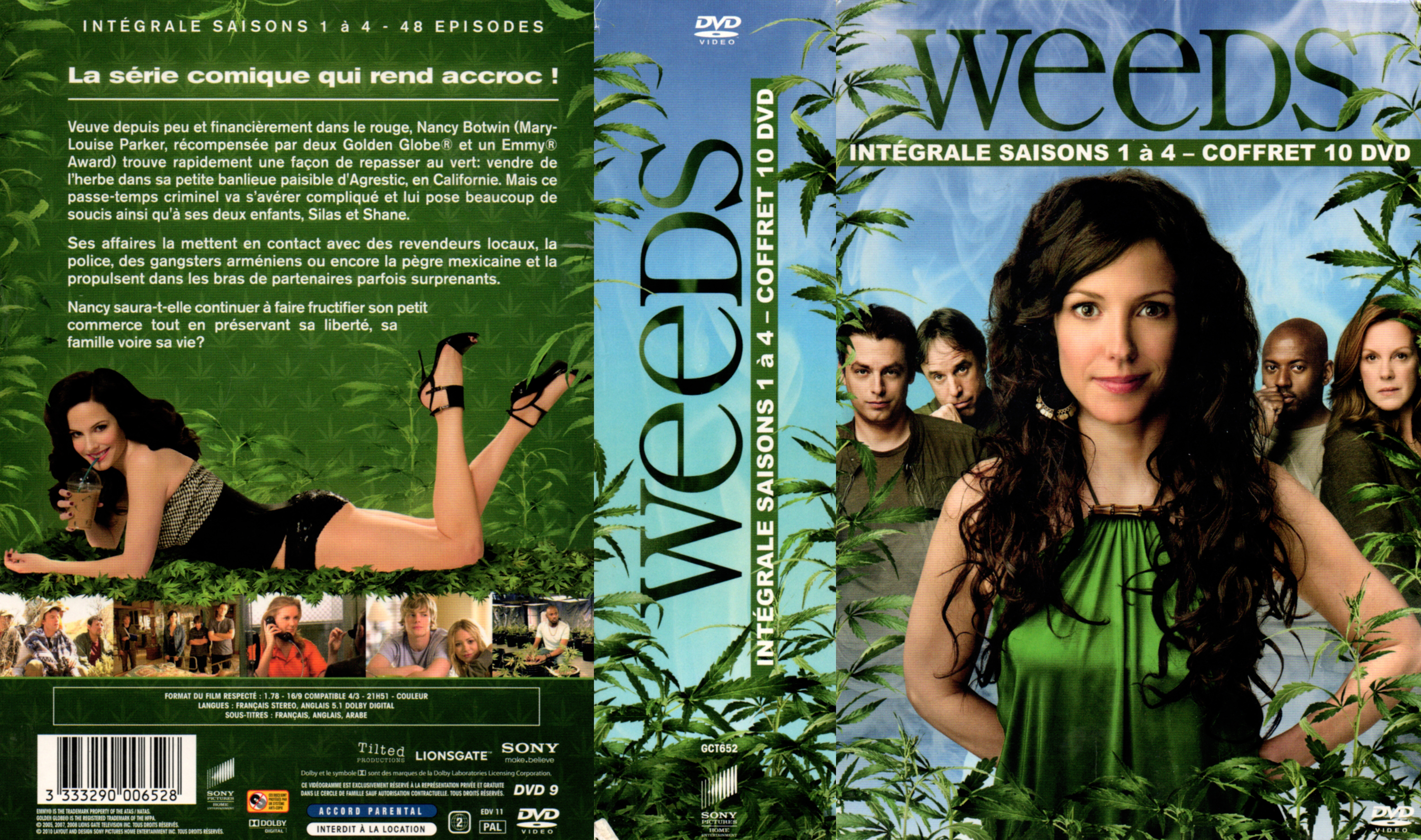 Jaquette DVD Weeds Saison 1-2-3-4 COFFRET