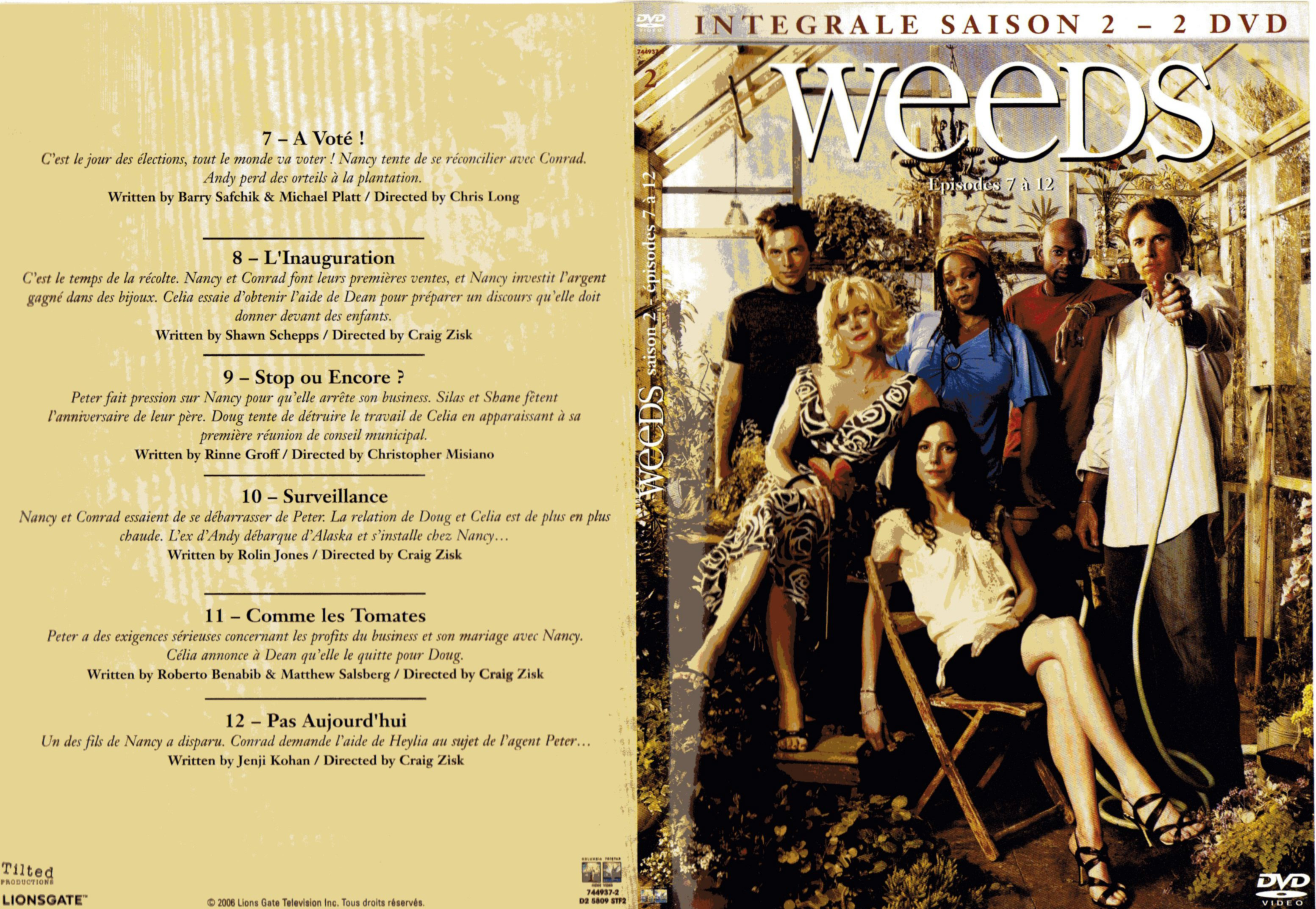 Jaquette DVD Weeds Saison 2 DVD 2