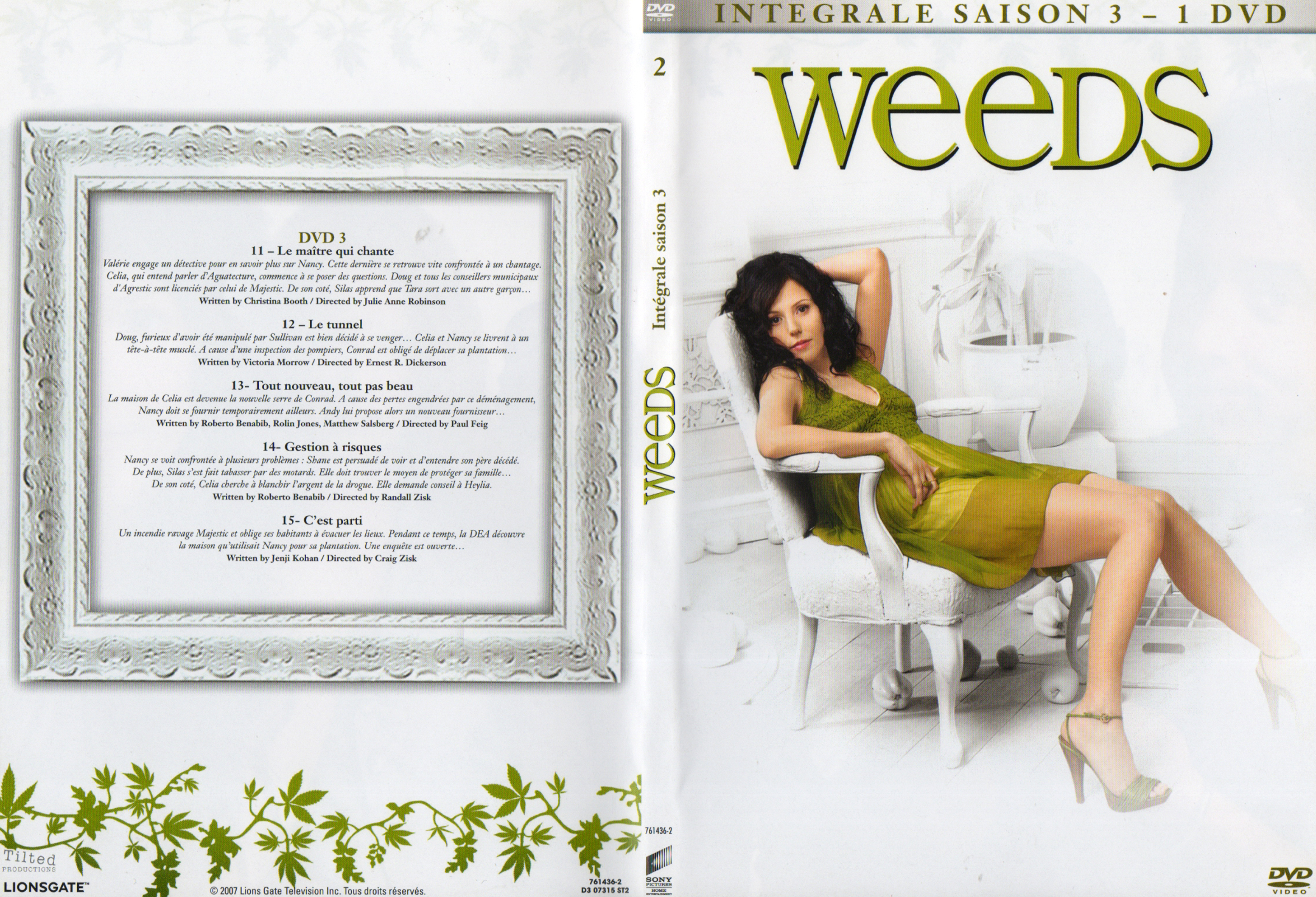 Jaquette DVD Weeds Saison 3 DVD 2