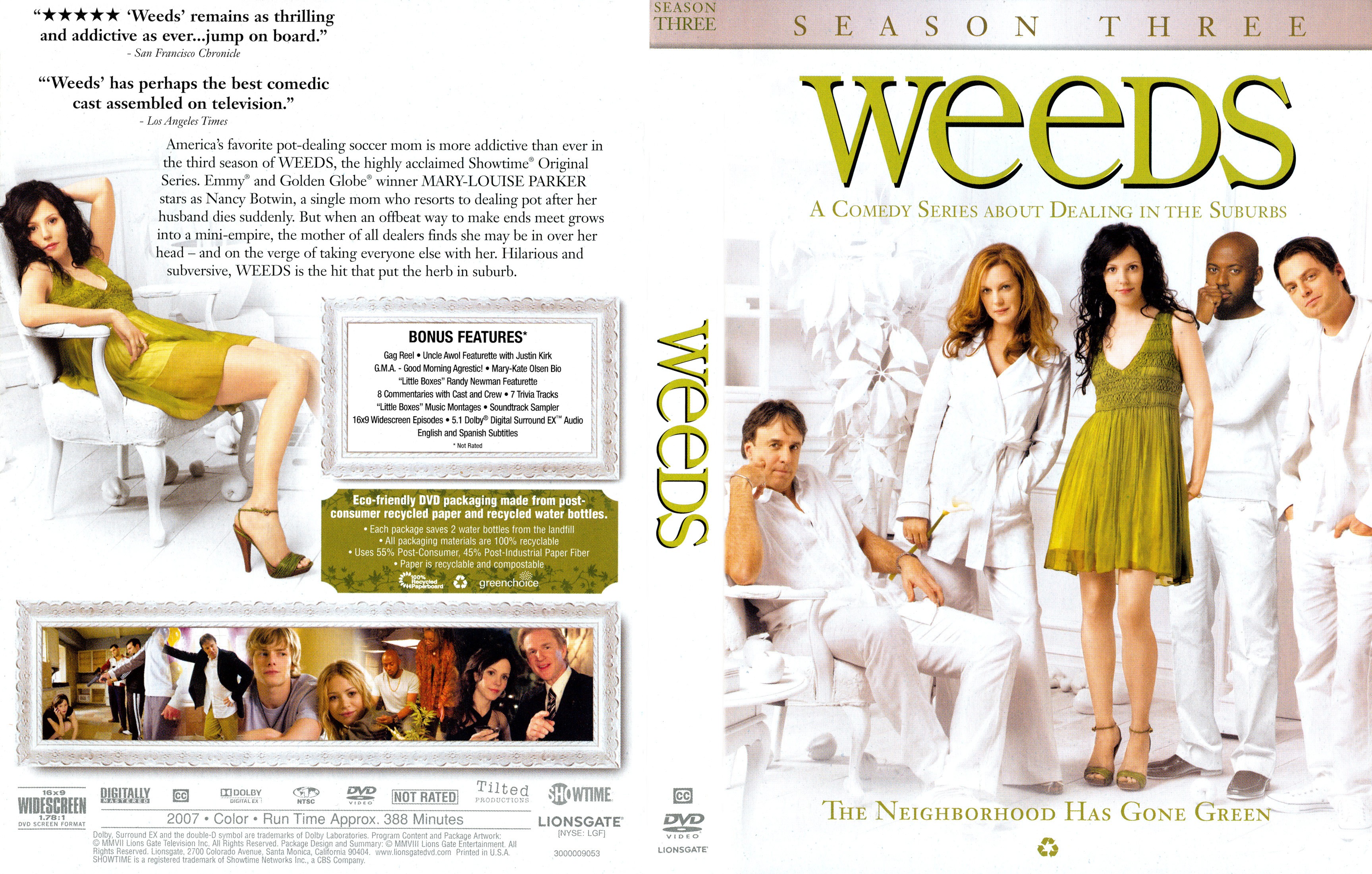 Jaquette DVD Weeds Saison 3 Zone 1