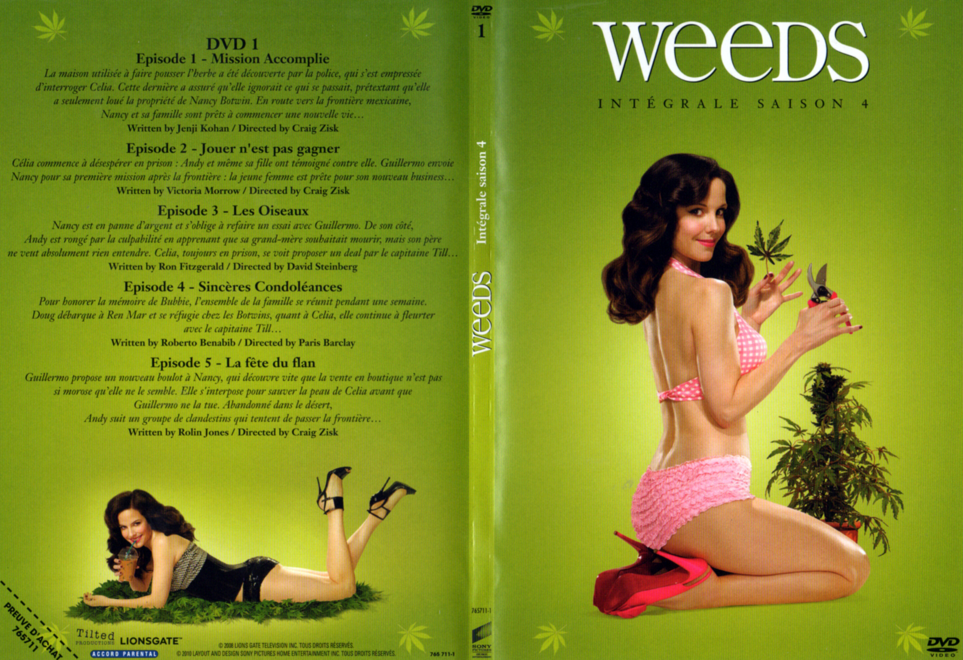 Jaquette DVD Weeds Saison 4 DVD 1