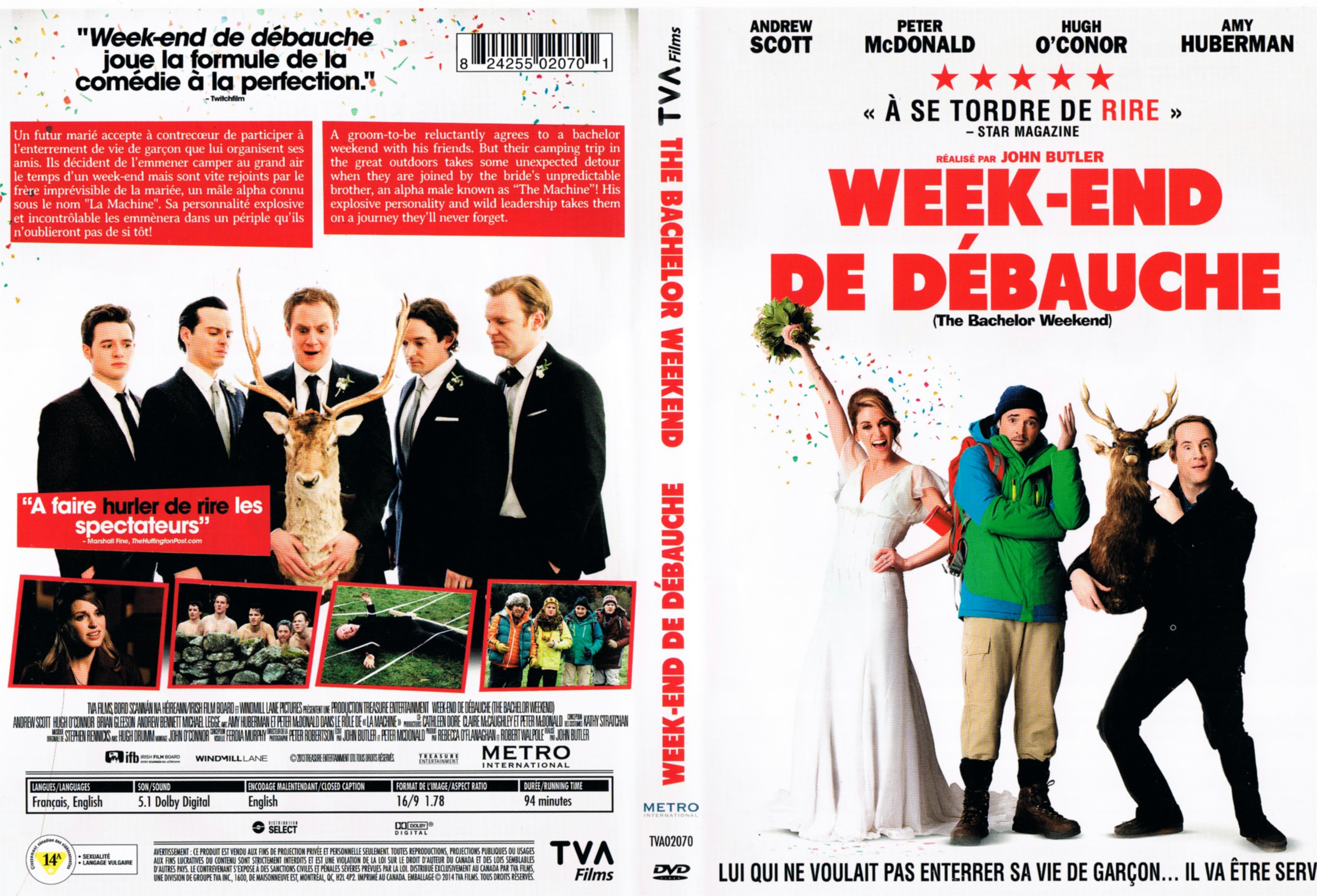 Jaquette DVD Week-end de dbauche - The Bachelor Weekend (Canadienne)