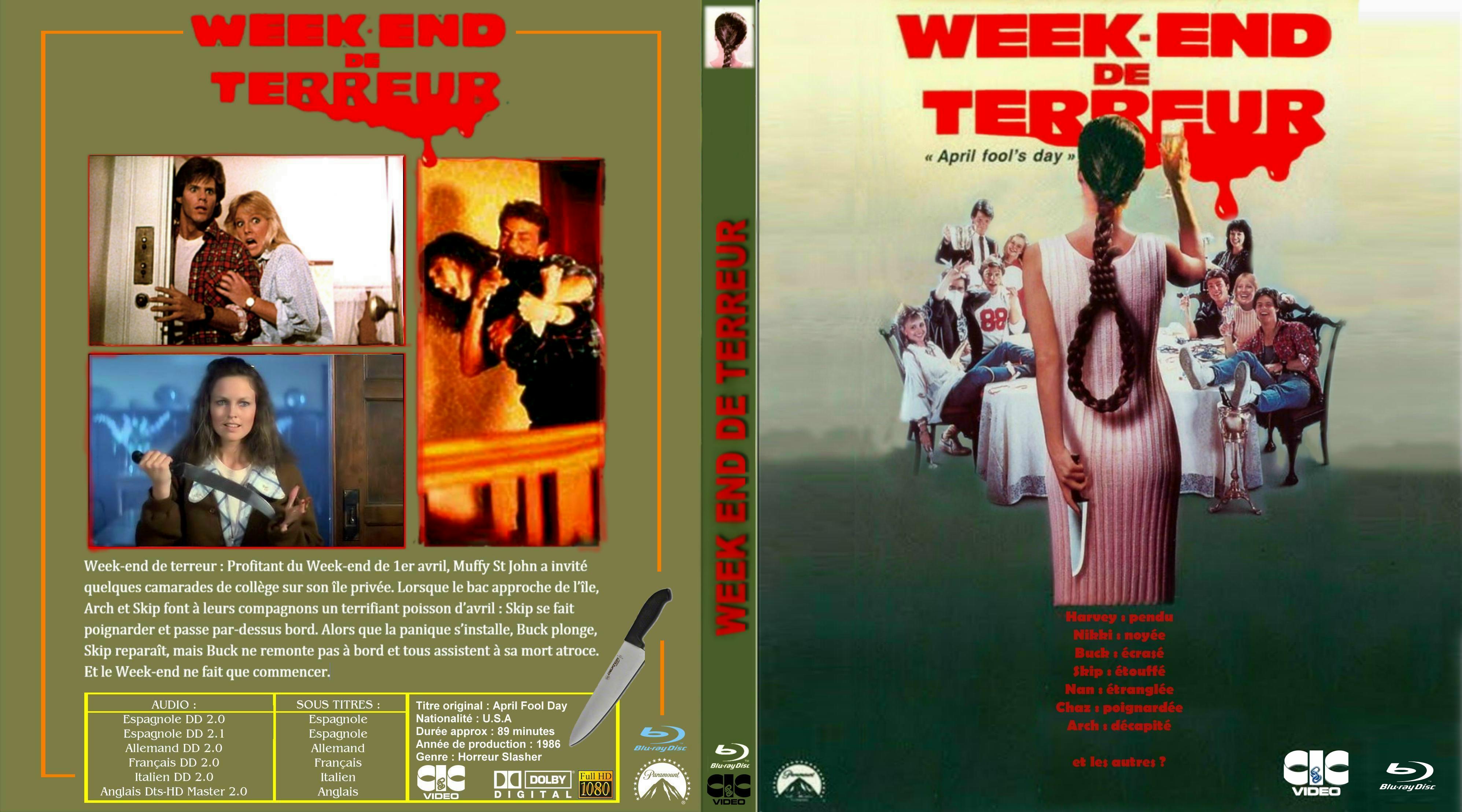 Jaquette DVD Week-end de terreur custom (BLU-RAY)