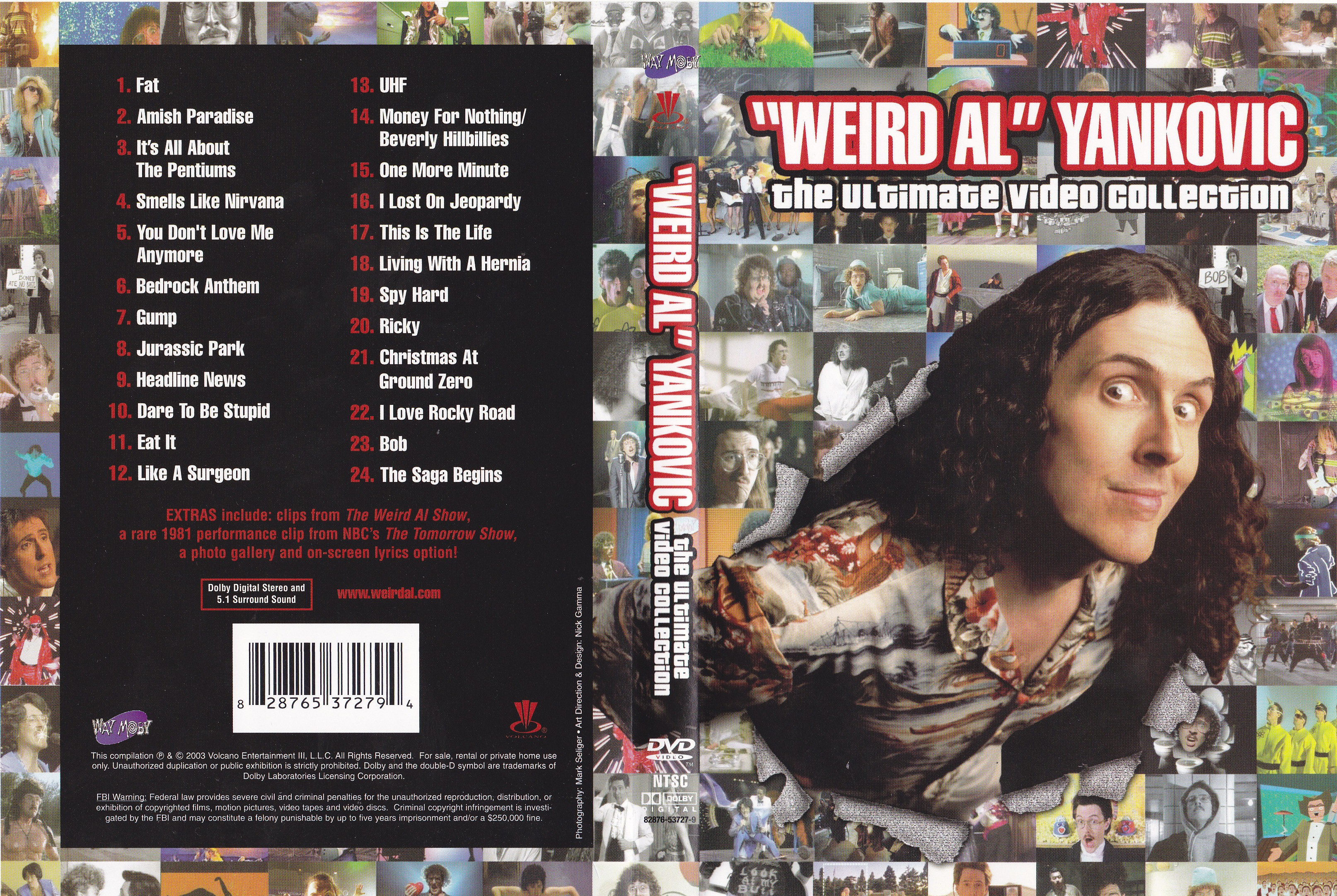 Jaquette DVD Weird Al Ynakovic - The ultimate video collection