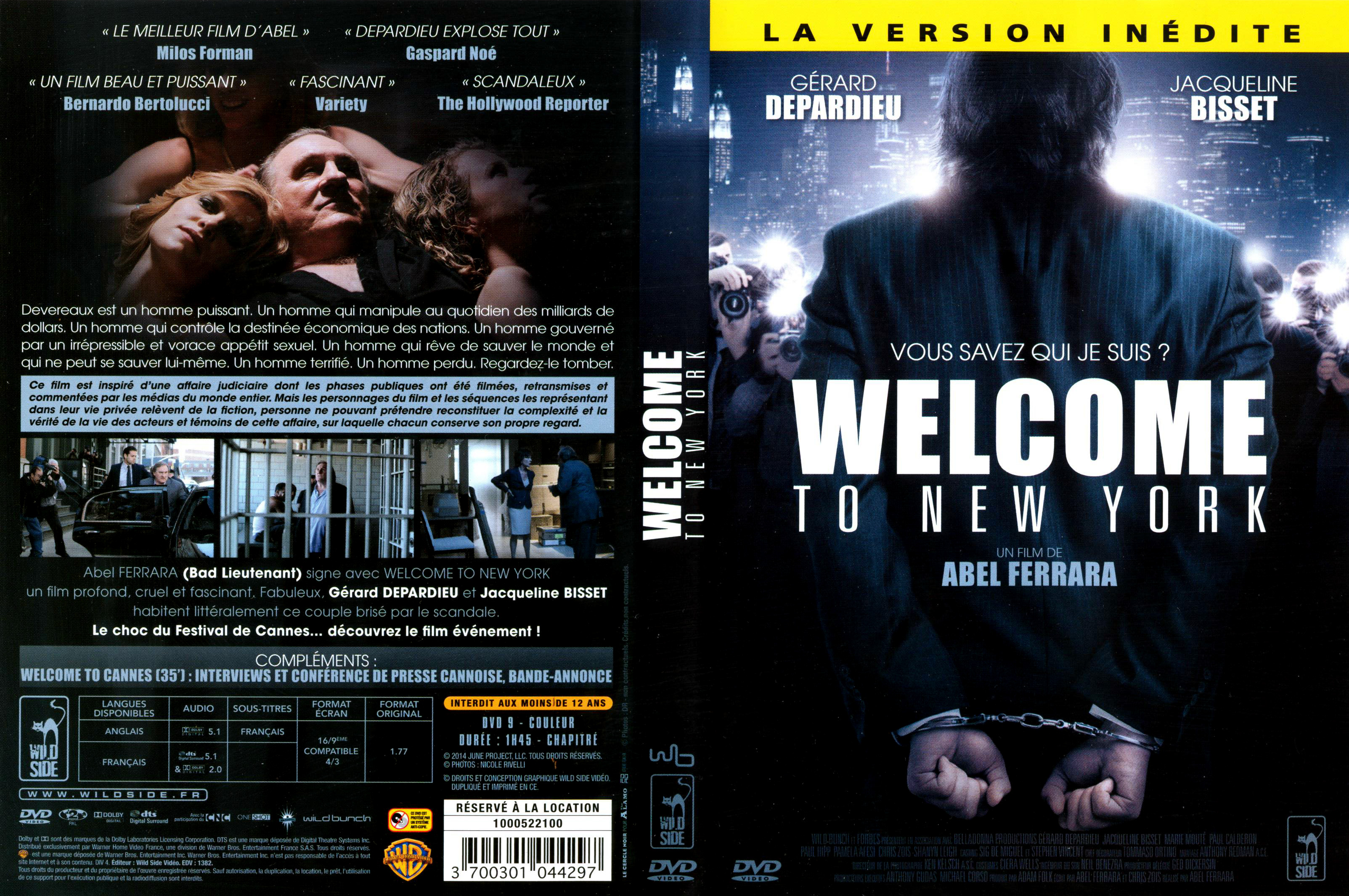 Jaquette DVD Welcome to New York