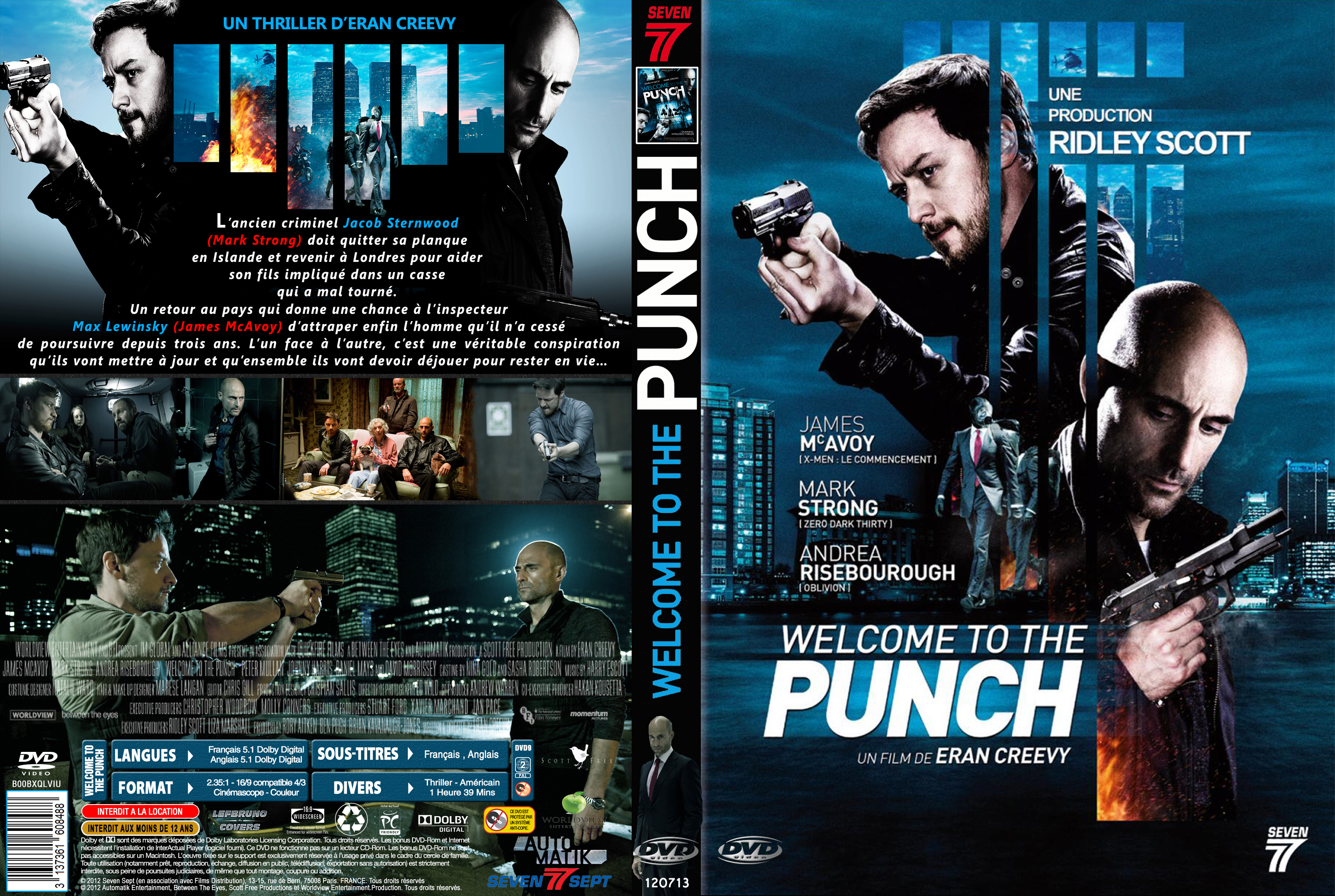 Jaquette DVD Welcome to the Punch custom