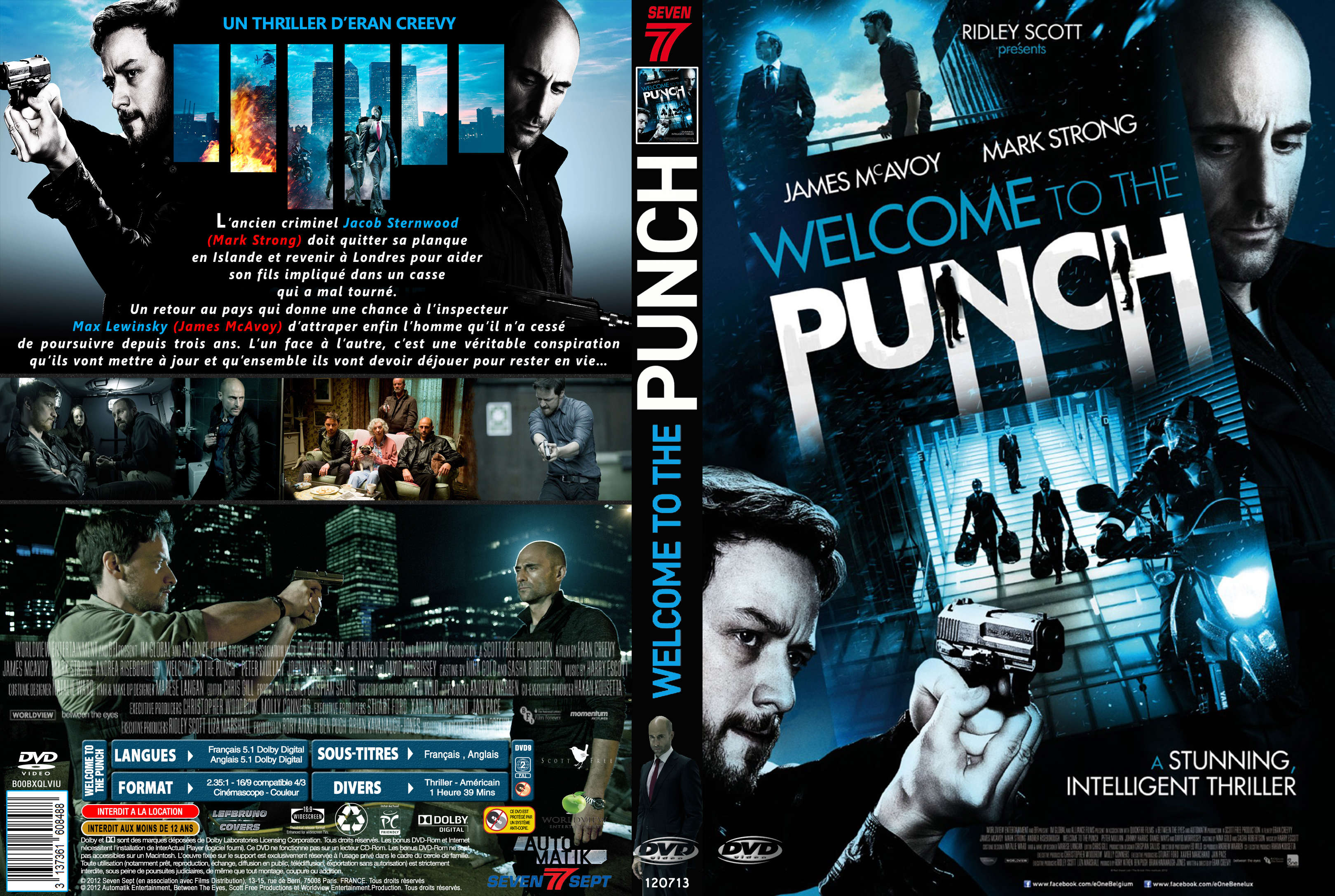 Jaquette DVD Welcome to the Punch custom v2