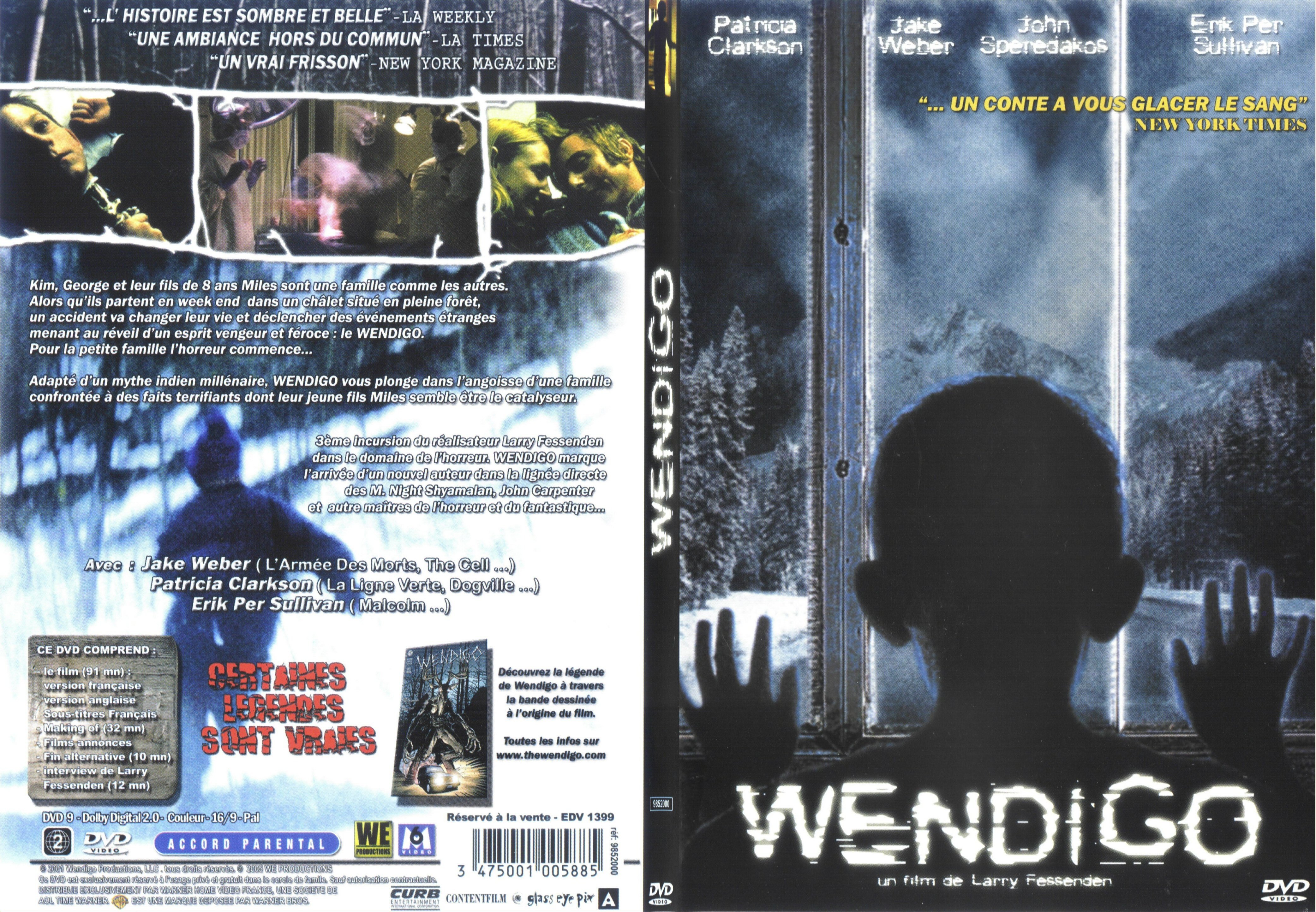 Jaquette DVD Wendigo - SLIM