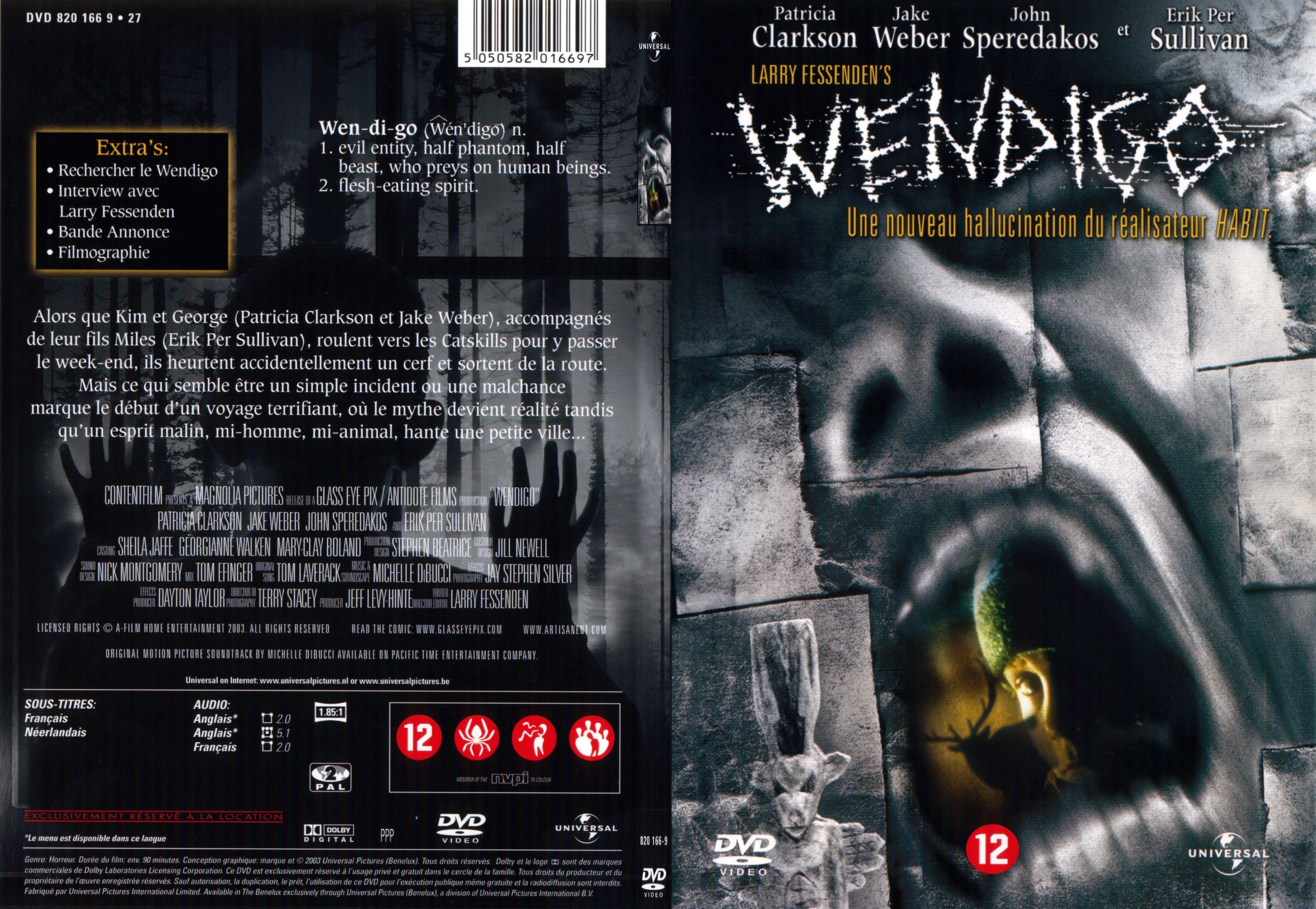 Jaquette DVD Wendigo - SLIM v2