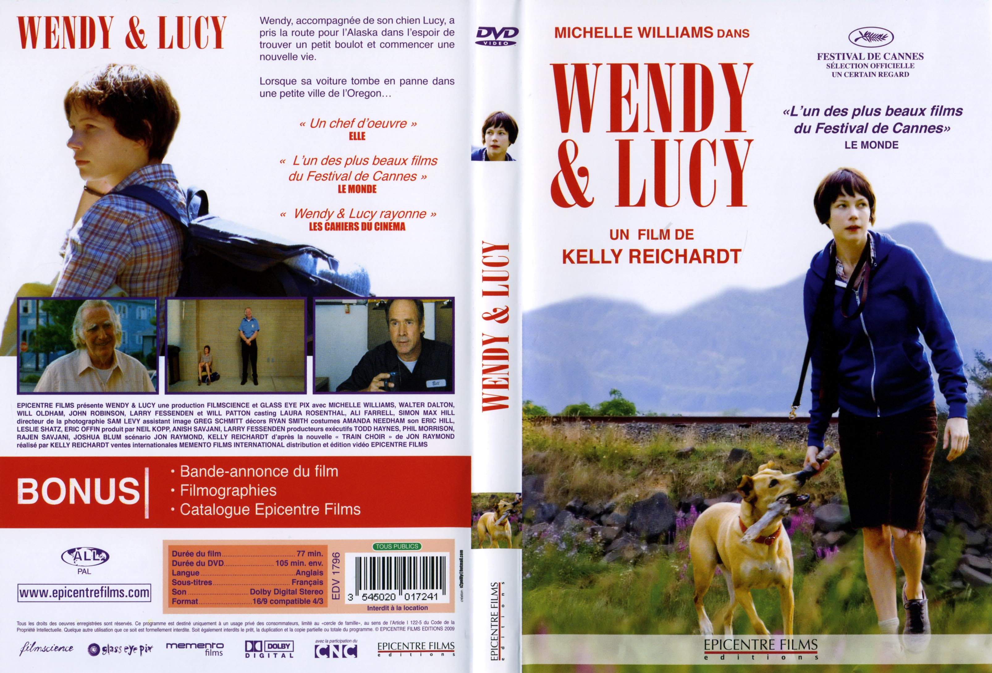 Jaquette DVD Wendy et Lucy