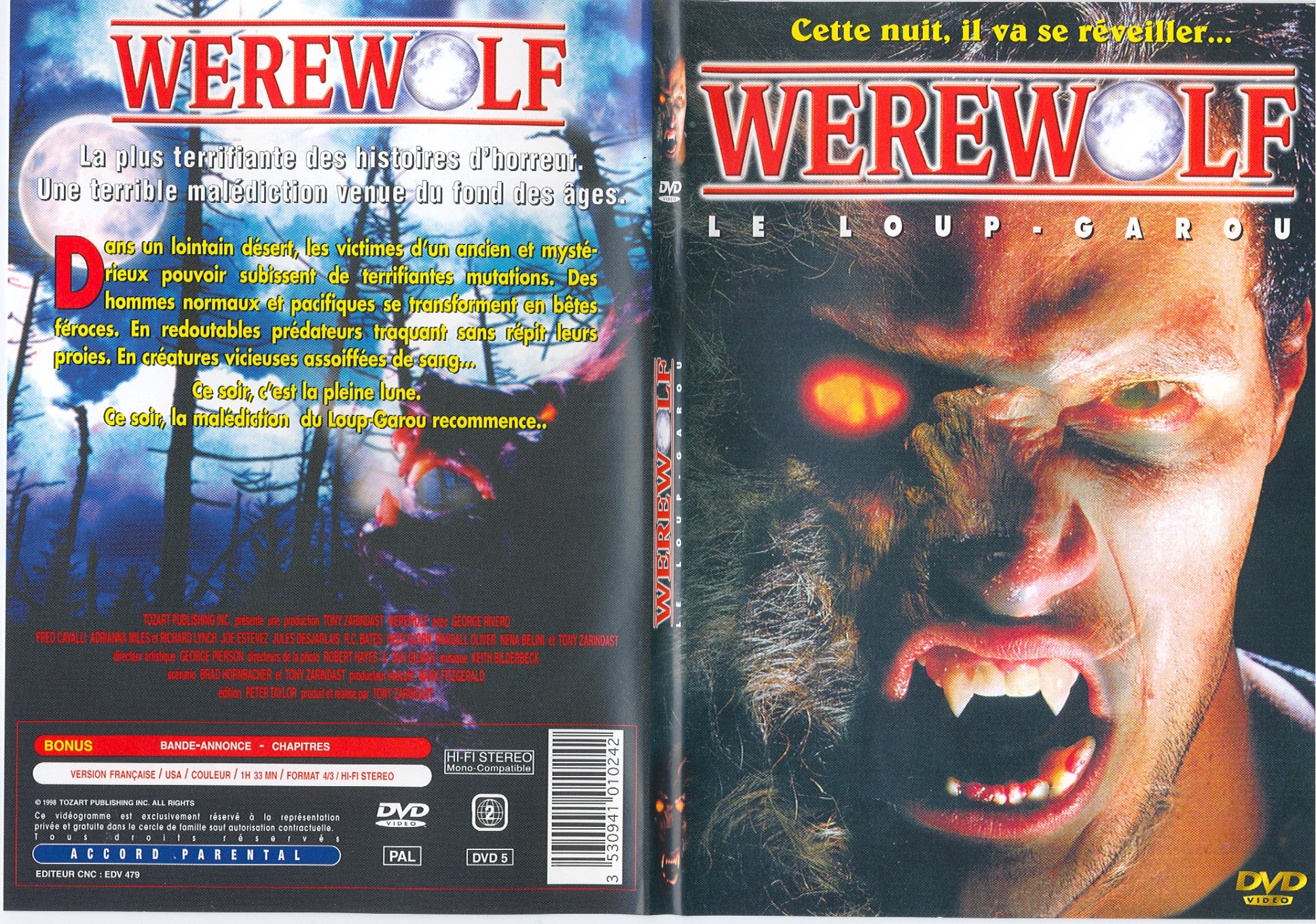 Jaquette DVD Werewolf - SLIM