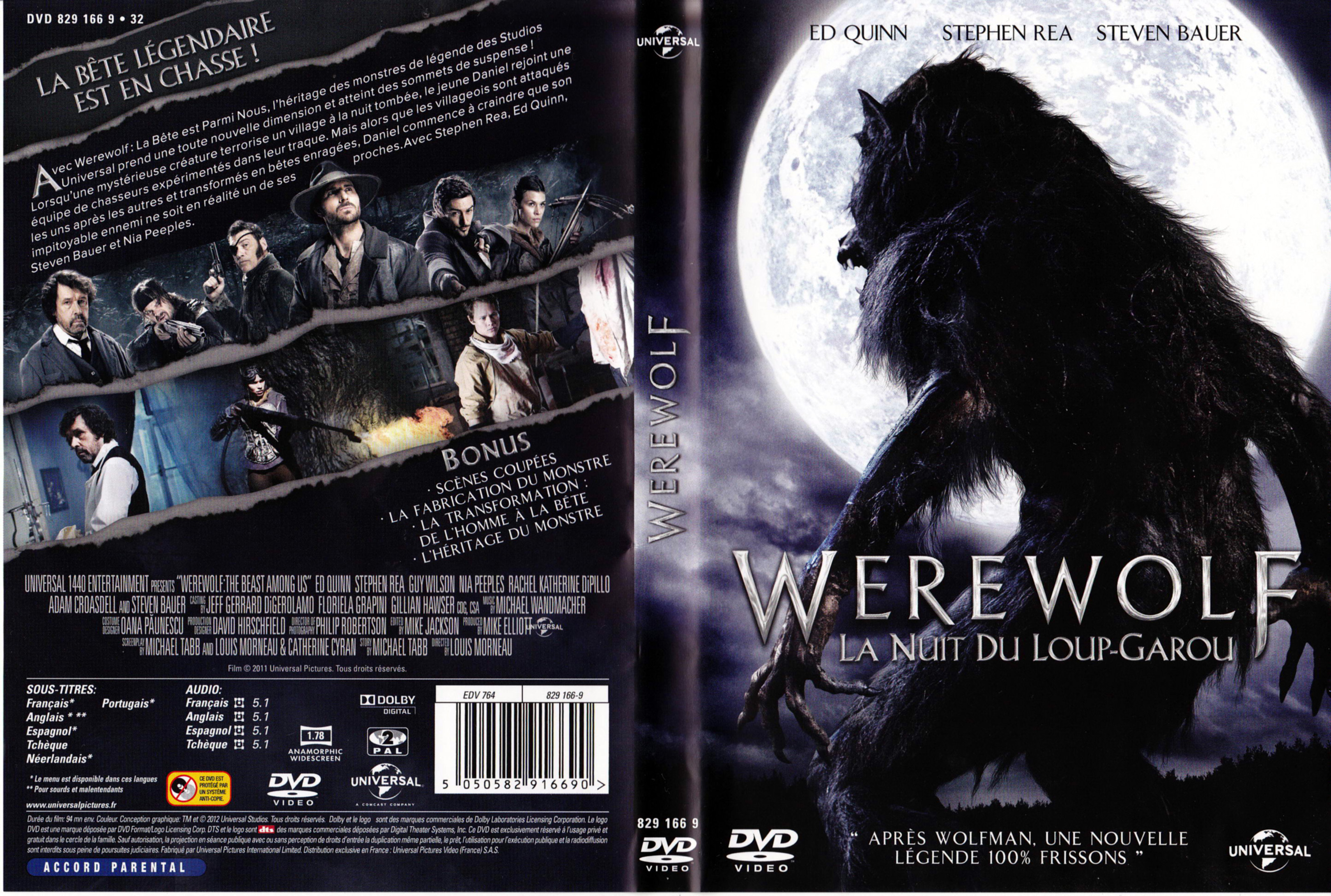 Jaquette DVD Werewolf la nuit du loup garou