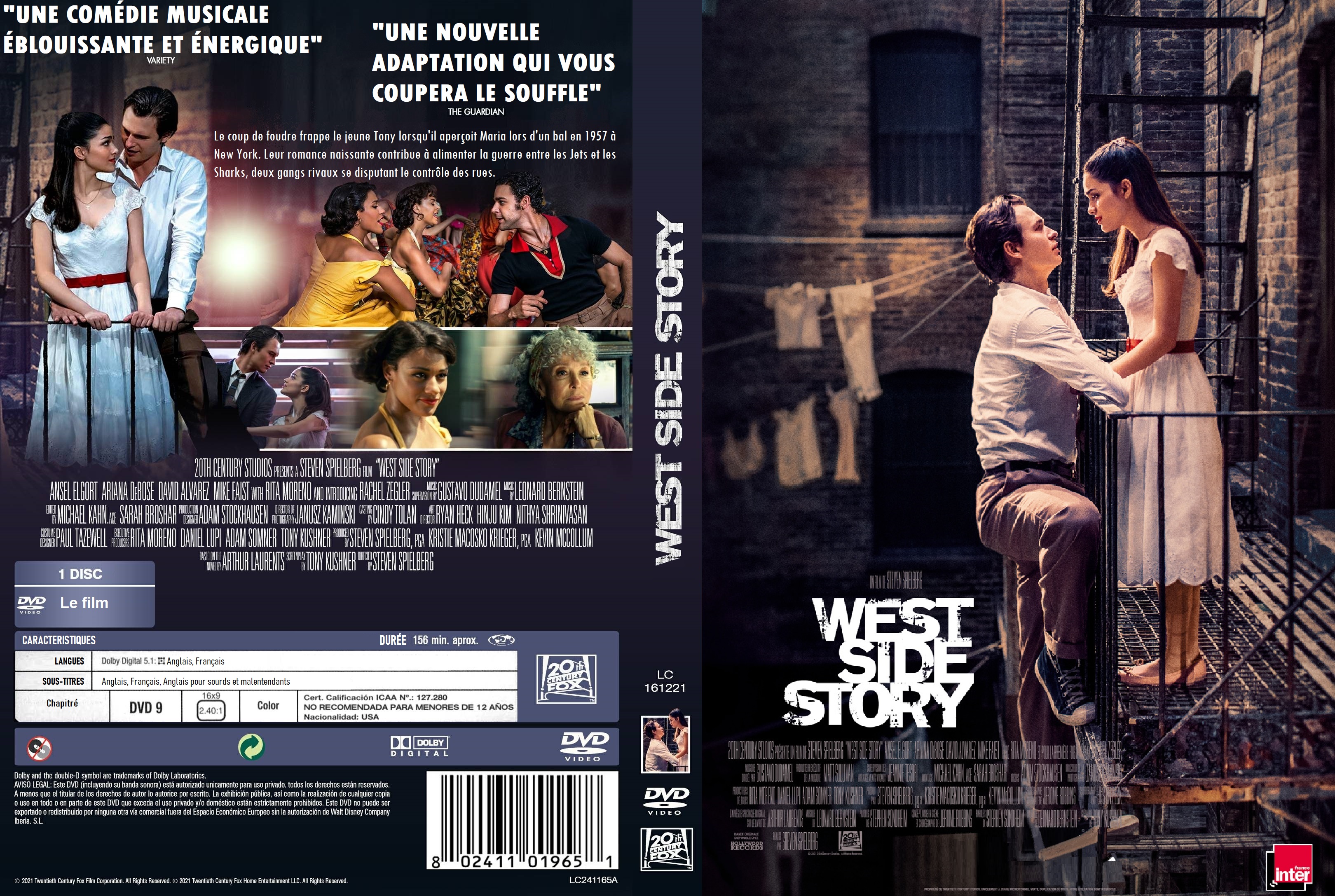 Jaquette DVD West Side Story (2021) custom